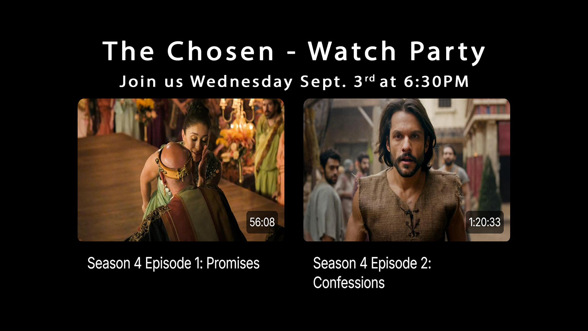 THE CHOSEN - WATCH PARTY - Season 4 Episodes 1 & 2