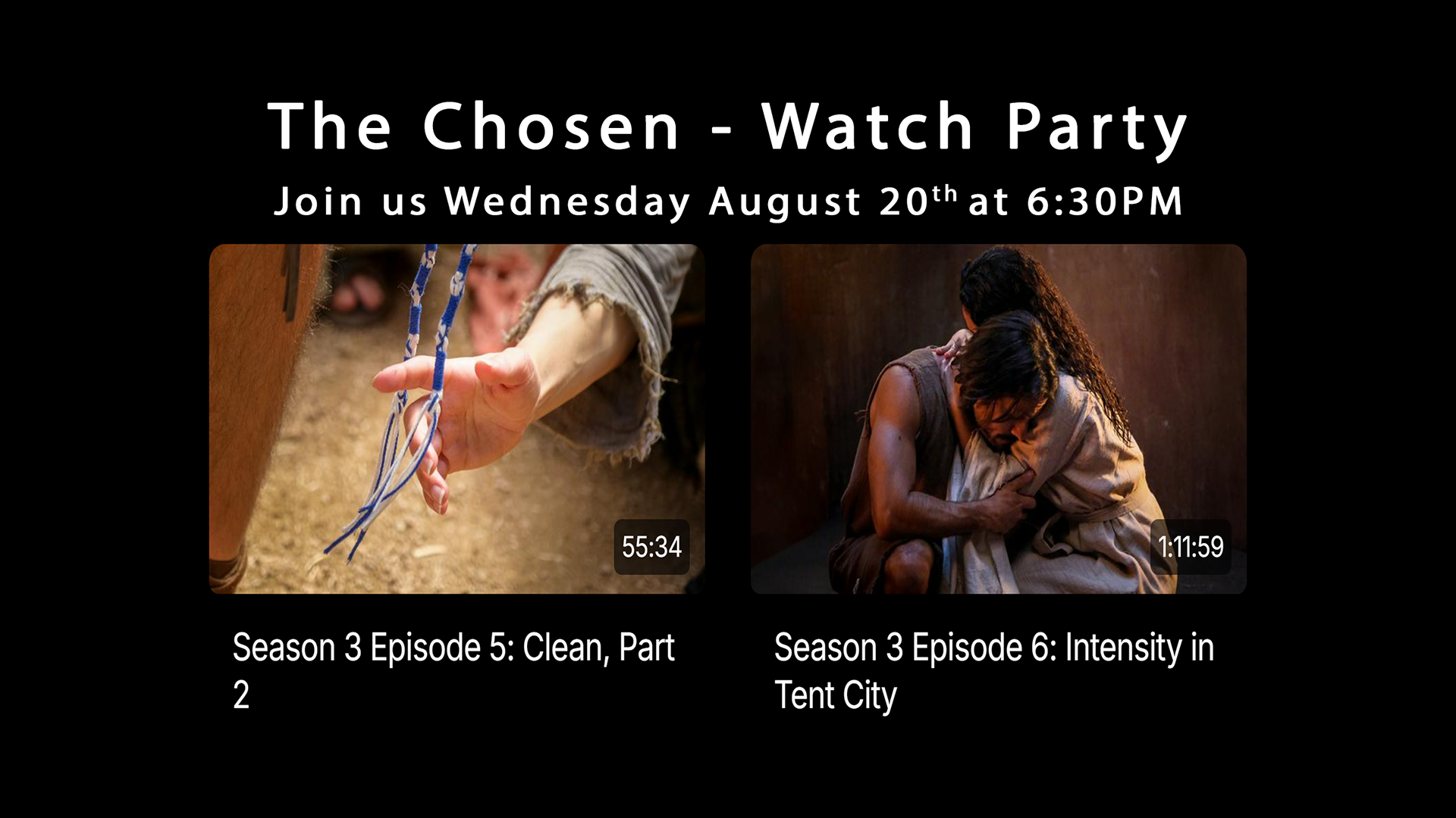 THE CHOSEN - WATCH PARTY - Season 3 Episodes 5 & 6