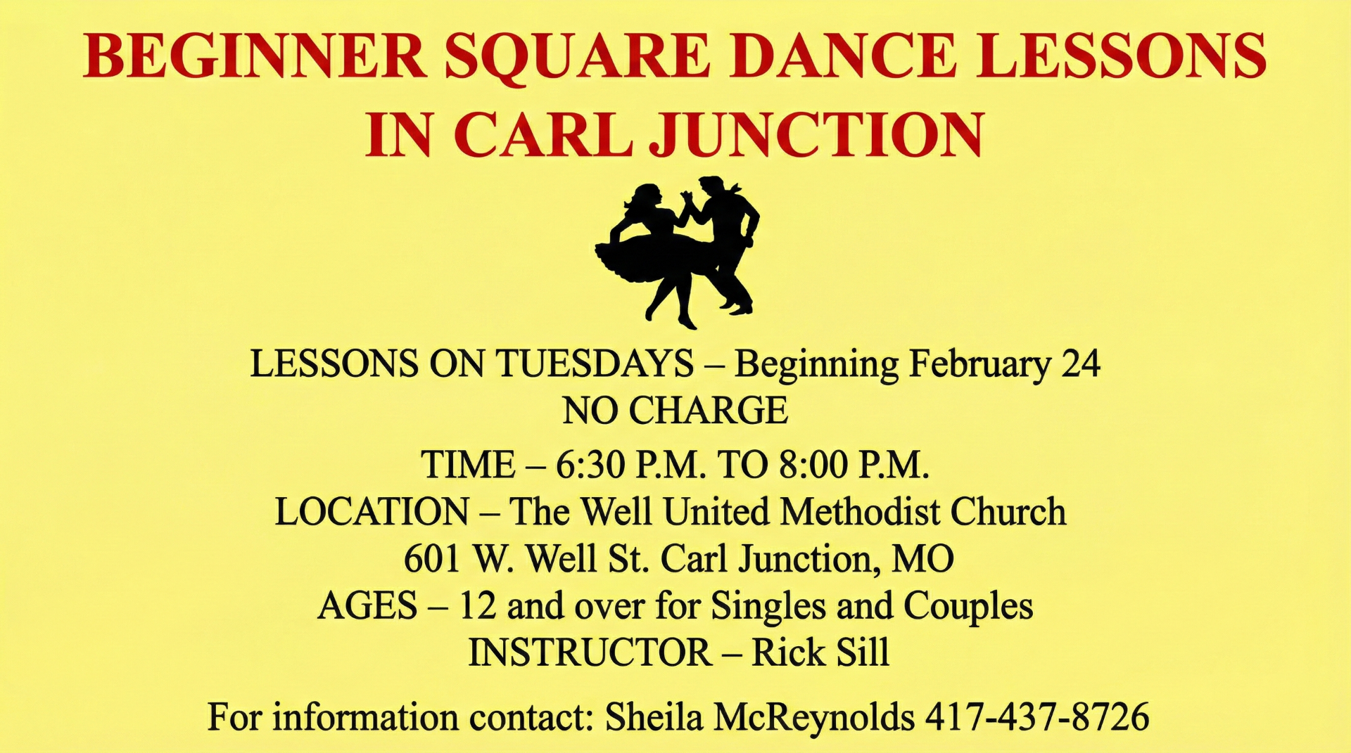 Square Dance Lessons at The Well