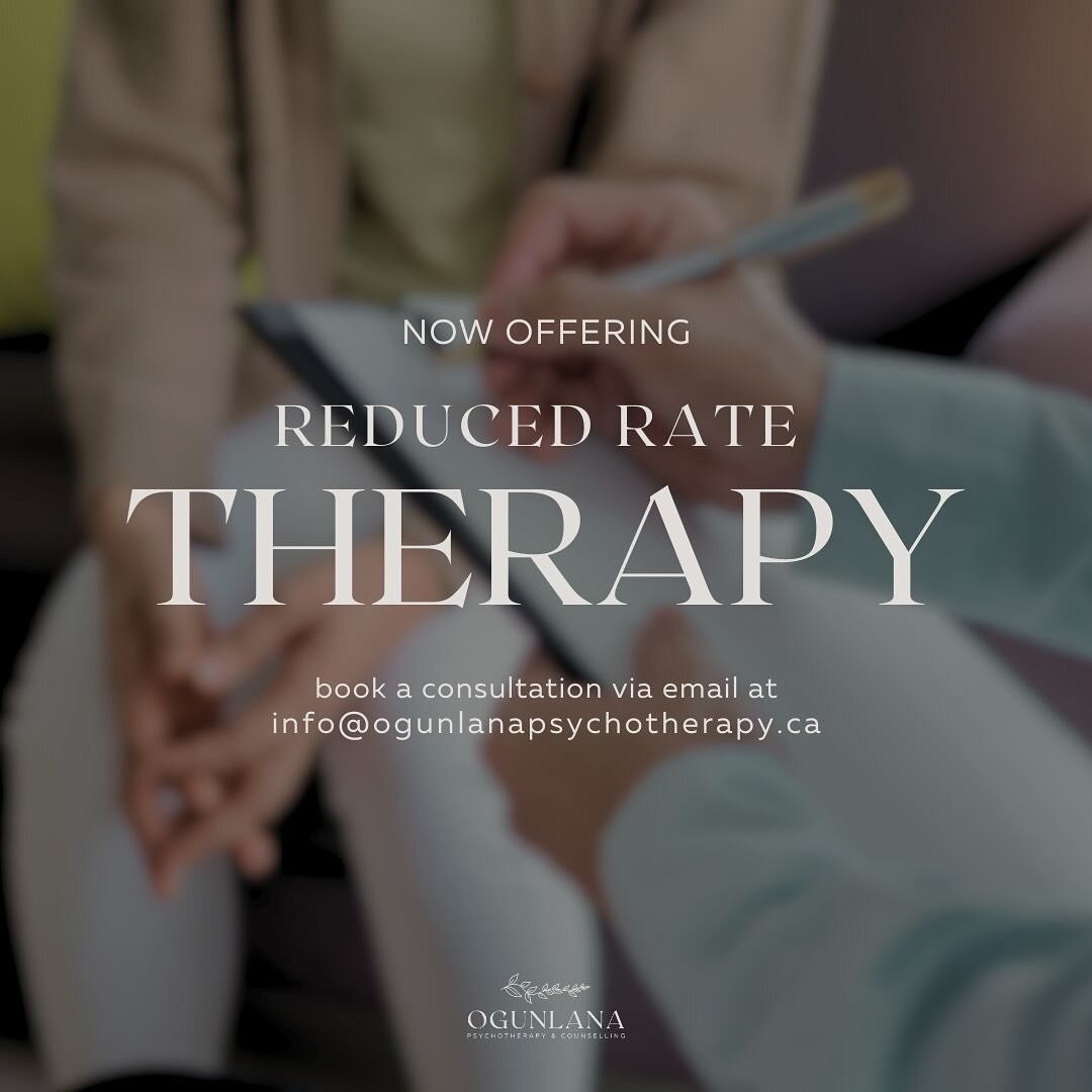 Reduced Rate Therapy Services 💚

We&rsquo;re excited to introduce reduced-rate therapy services, making mental health support more accessible to marginalized communities. Our commitment remains rooted in providing a safe and nurturing space as you j