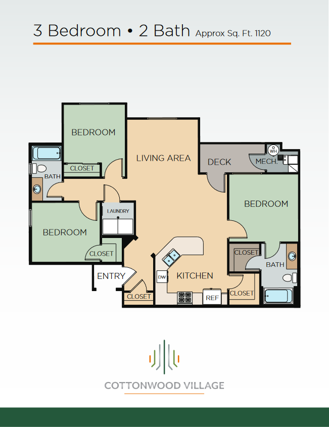 Floor Plans — Cottonwood Village Apartments