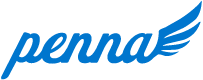 Pennzoil logo with blue script and a wing design