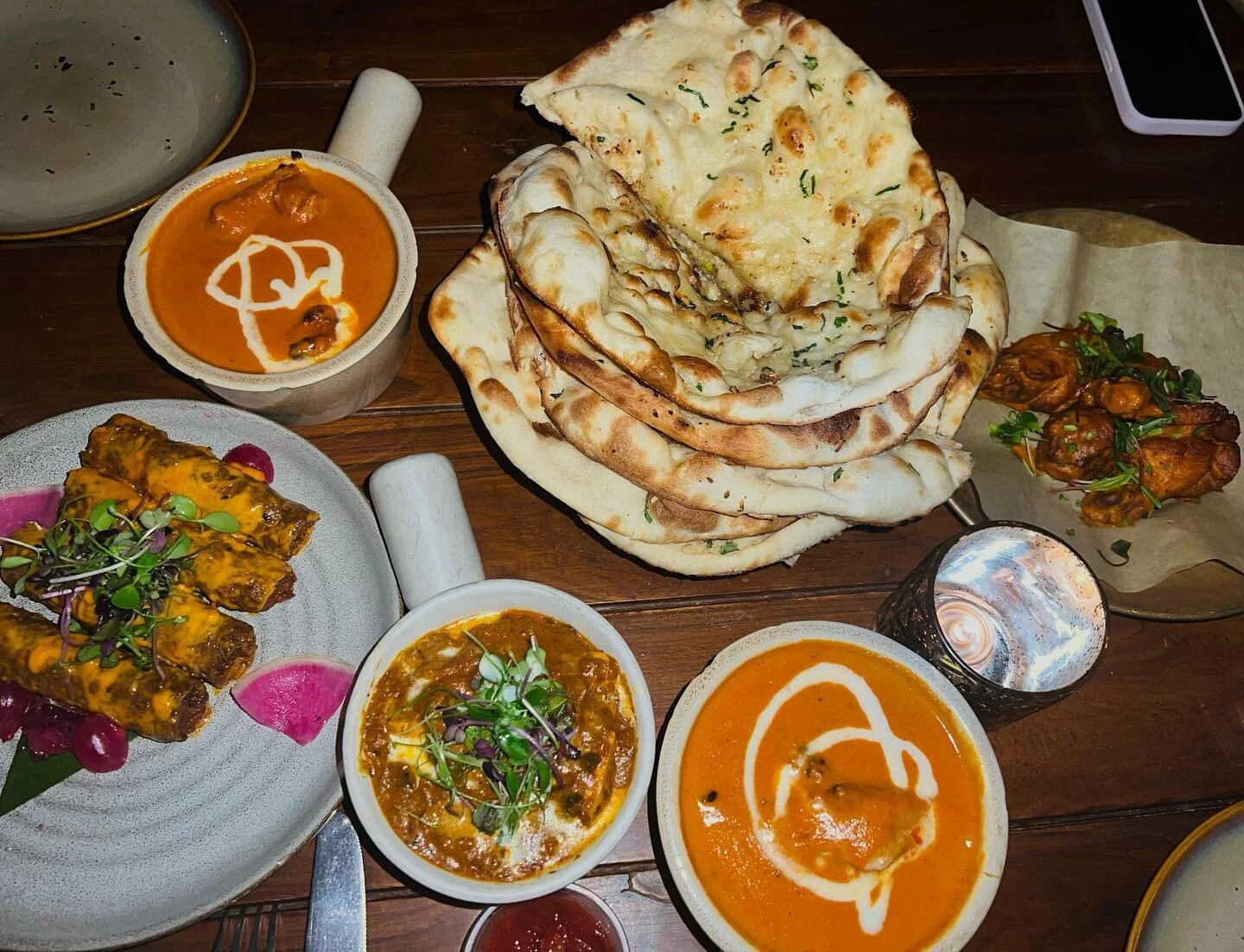 GUPSHUP!!!!! from a couple days ago😌. I have been craving Indian food for so long and I finally got something that lives (almost) up to my home-cooked meals! The garlic naan and cheese and onion kulcha were amazing! We also got the magic masala frie