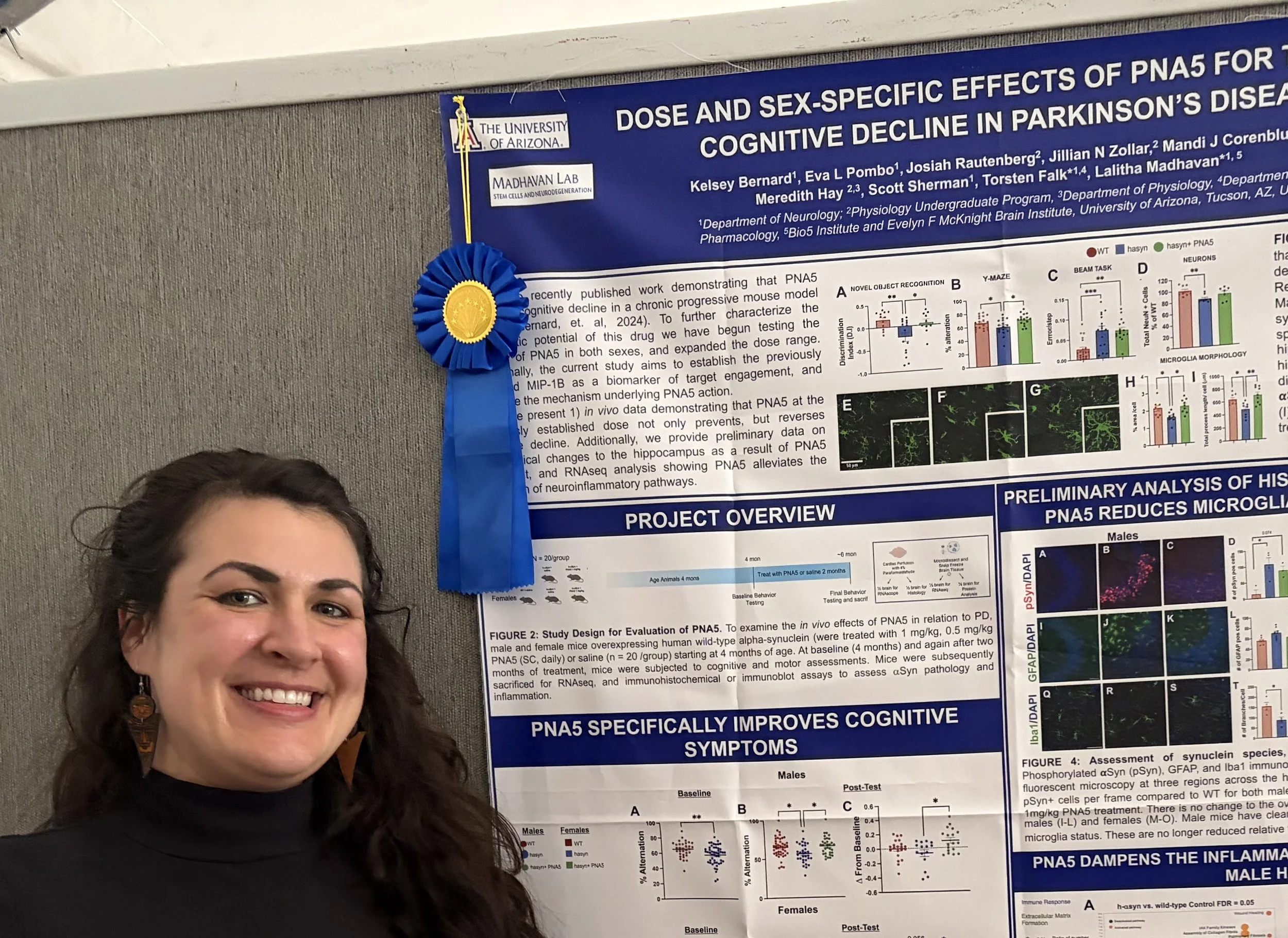 Kelsey nabs a Blue Ribbon for her Research Day poster!
