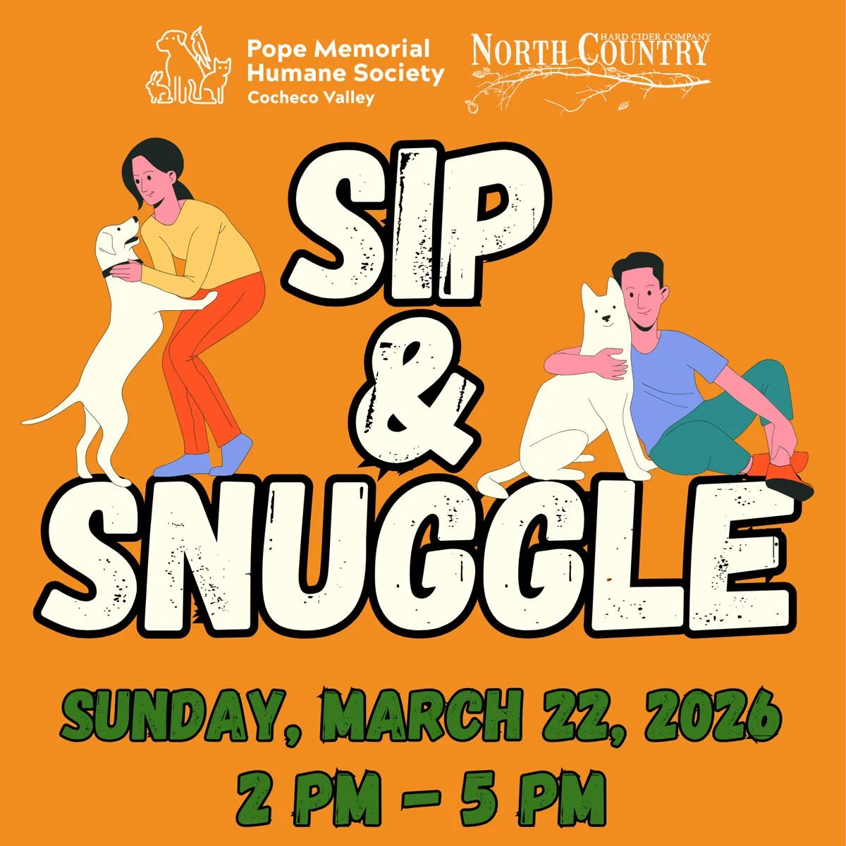 SIP &amp; SNUGGLE w/ Pope Memorial Humane Society