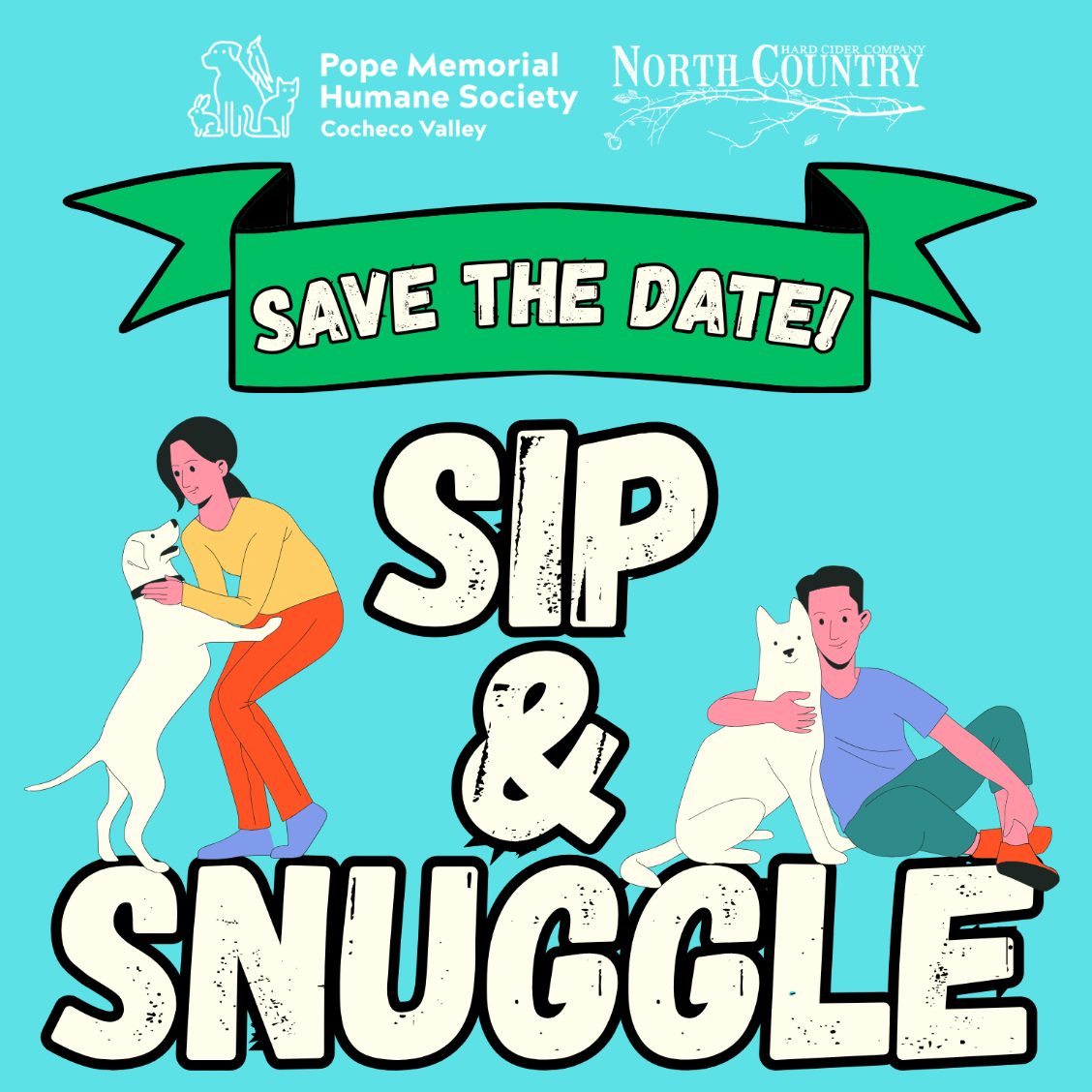 SIP + SNUGGLE w/ Pope Memorial Humane Society