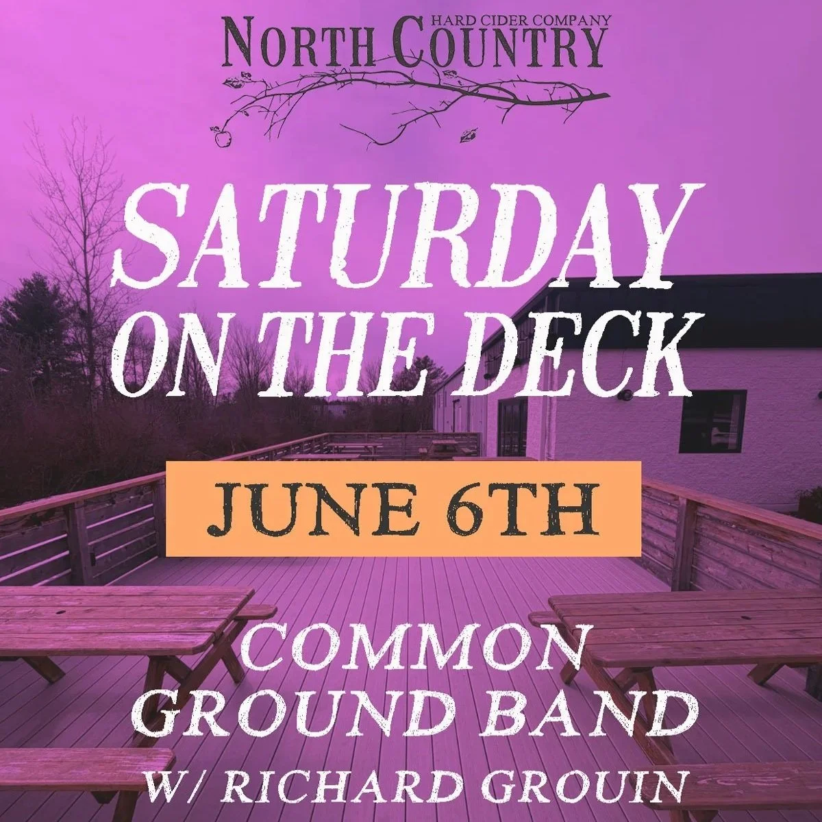 SATURDAY ON THE DECK: Common Ground Band w/ Richard Grouin