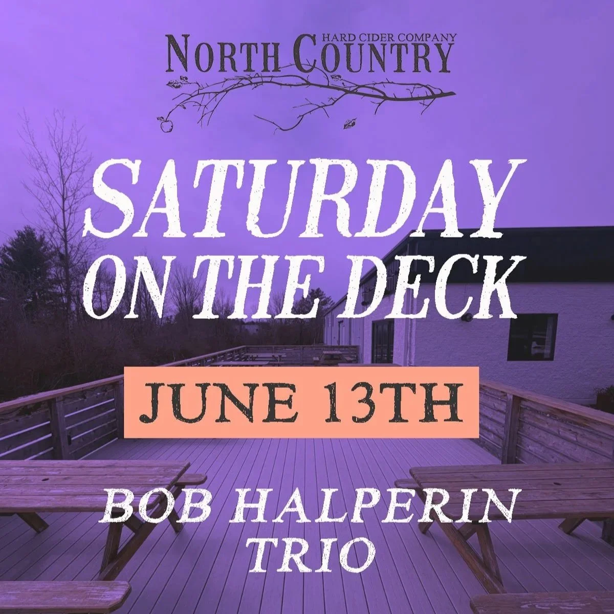 SATURDAY ON THE DECK: Bob Halperin Trio