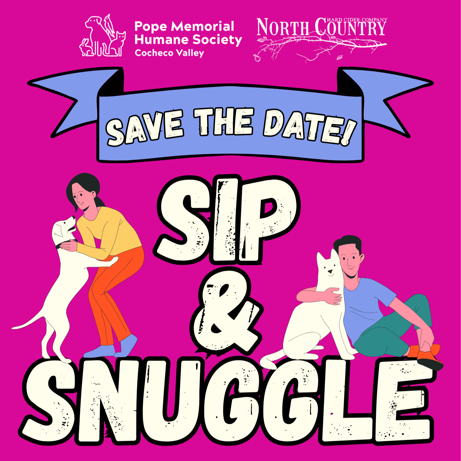 SIP + SNUGGLE w/ Pope Memorial Humane Society