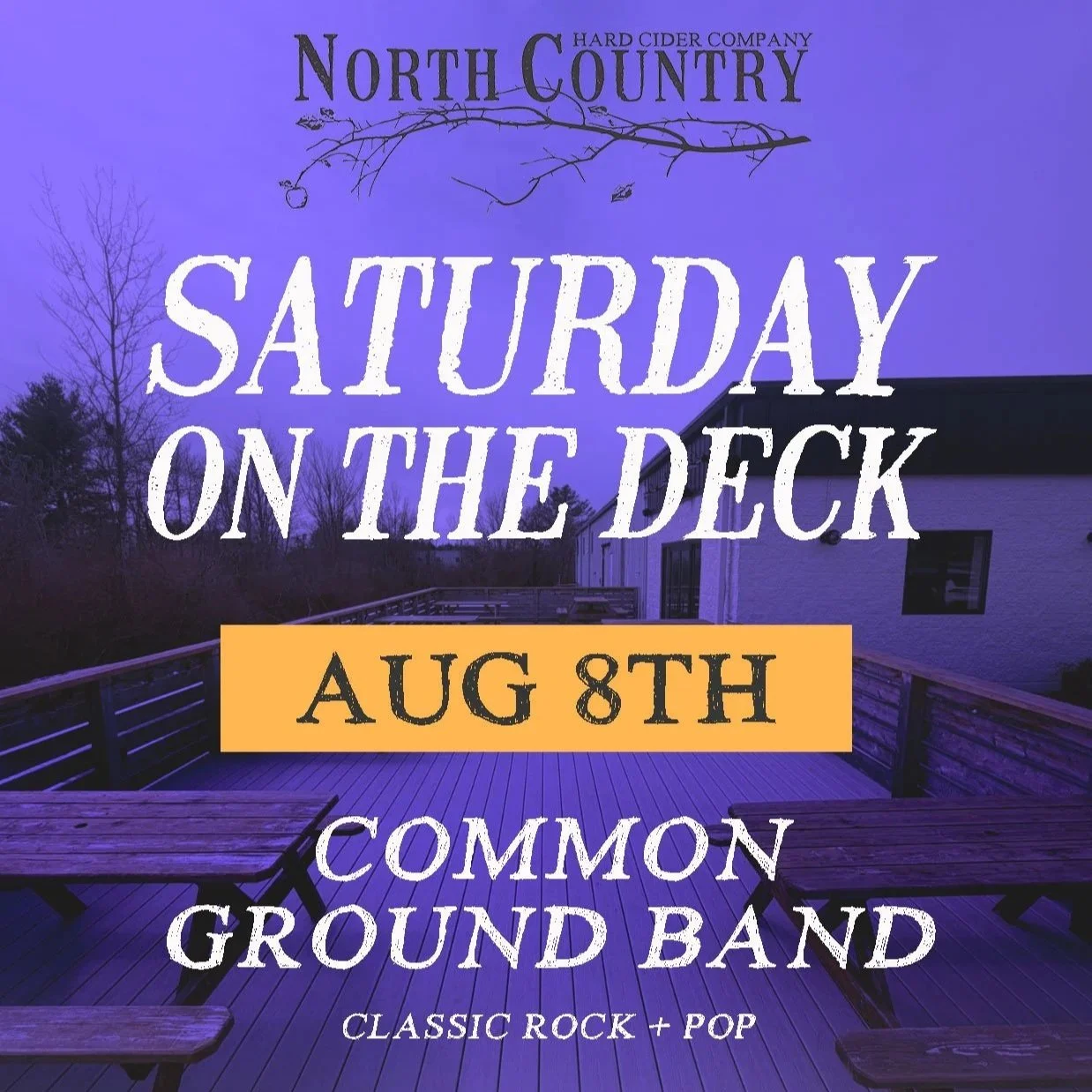 SATURDAY ON THE DECK: Common Ground Band