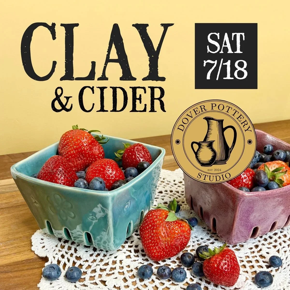 CLAY + CIDER: BERRY BASKETS