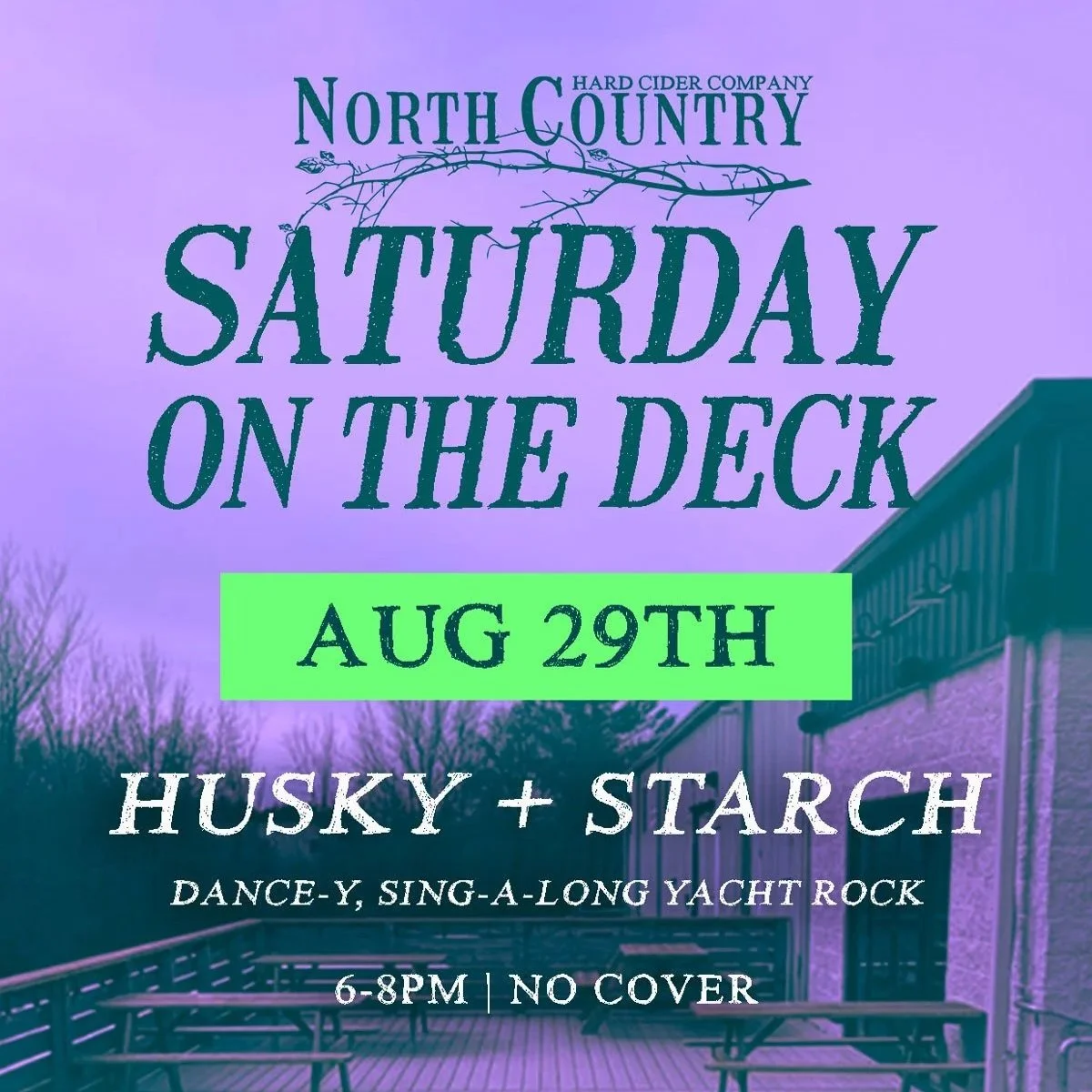 SATURDAY ON THE DECK: HUSKY + STARCH