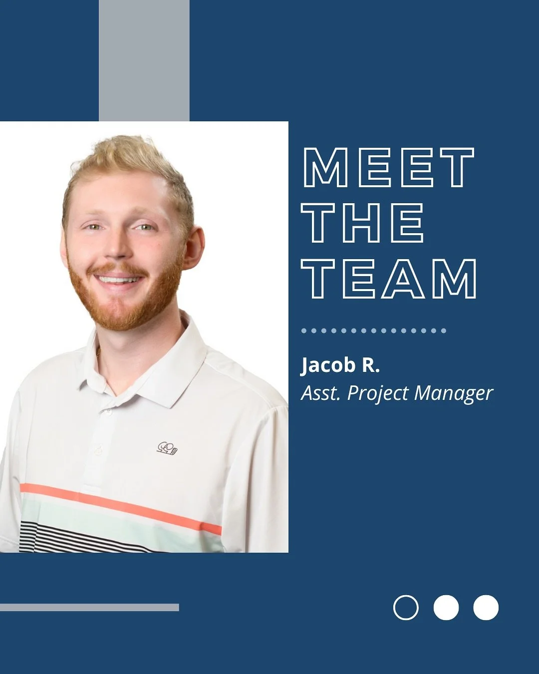 Meet one of our talented Assistant Project Managers, Jacob, who joined Gerloff in March 2024!

Originally from Rocky Mount, NC, he enjoys building strong relationships and being involved from budget drawings to project turnover. When he&rsquo;s off t