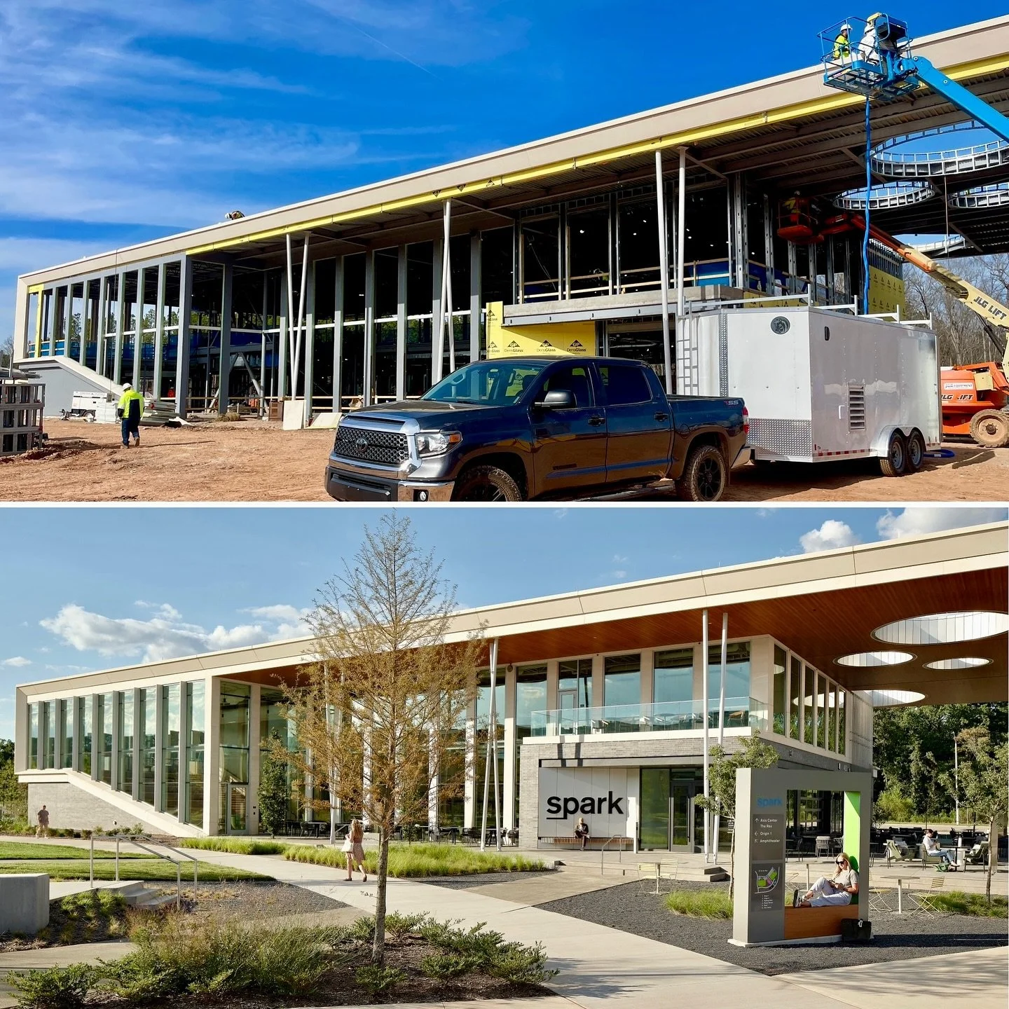 From framework to finish &mdash;
a striking transformation built on precision, collaboration, and craftsmanship. Every detail, from exterior framing to interior finishes, designed to elevate the space inside and out. 👌

#commercialconstruction #indu