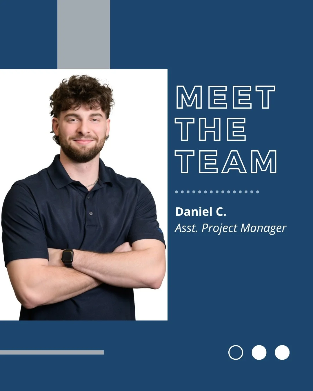 👷&zwj;♂️ Meet Daniel &mdash; Assistant Project Manager

Daniel has been part of the Gerloff team for a little over a year, bringing energy, curiosity, and a strong passion for the work. He enjoys the constant variety the industry offers and the coll