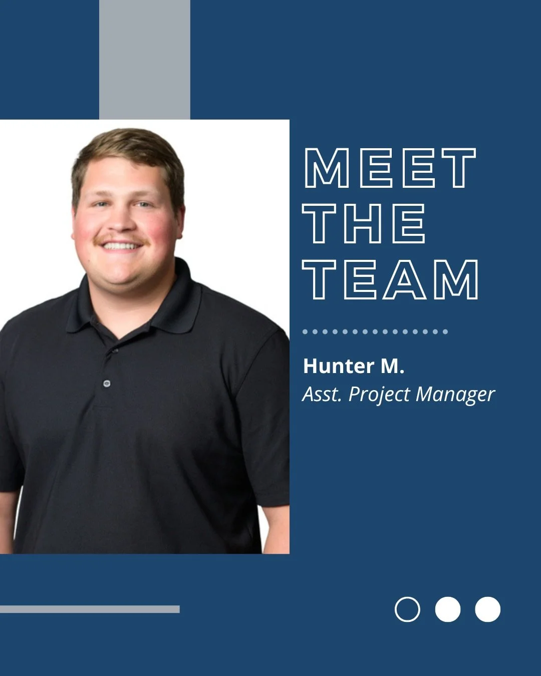 Meet Hunter, one of our Assistant Project Managers in the Charlotte office. 👋

For Hunter, the best part of the job is seeing a project come together from start to finish. From preconstruction planning to the final build, he enjoys coordinating the 
