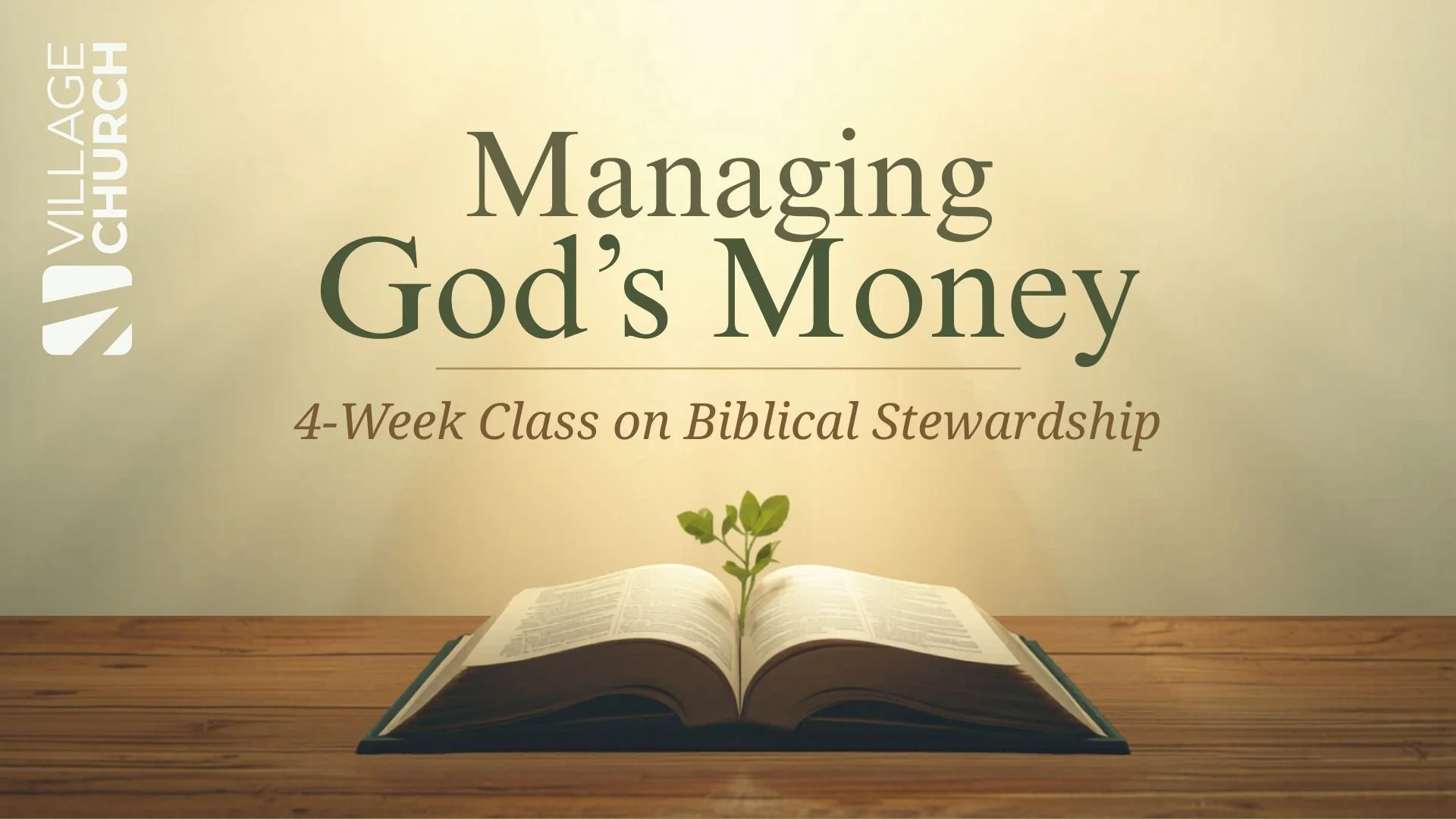 Managing God's Money - Class