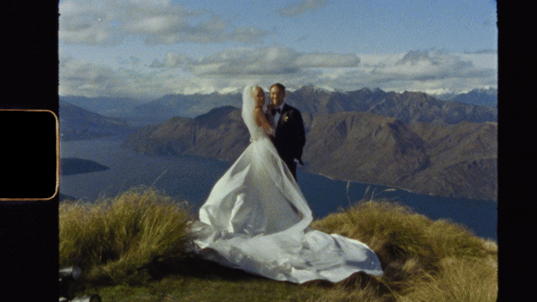 Brooke + Max's Wedding Video from Rippon in Wanaka featuring the bride on to of coromandel peak by helicopter