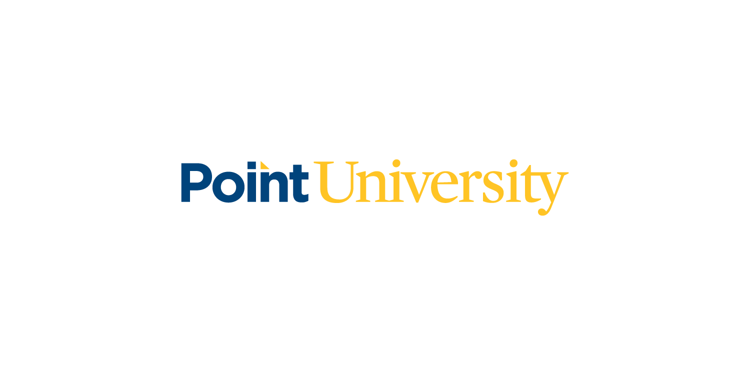 Point University logo on a white background