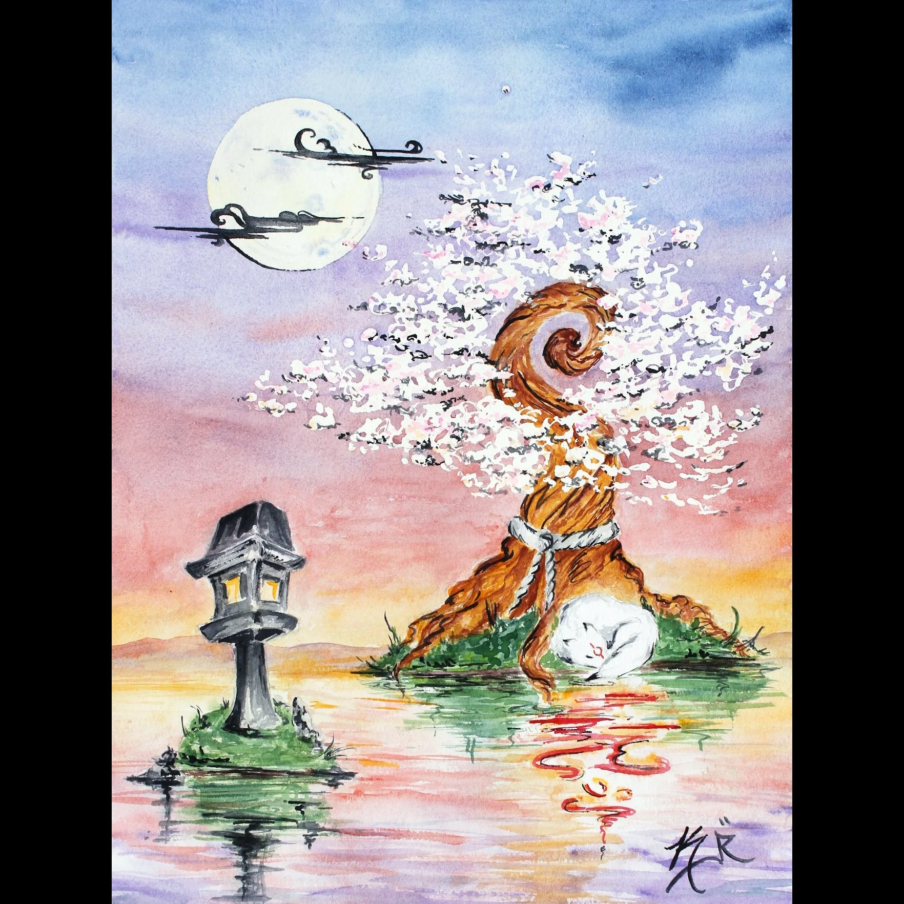 Amaterasu At Sunset - Archival Fine Art Print