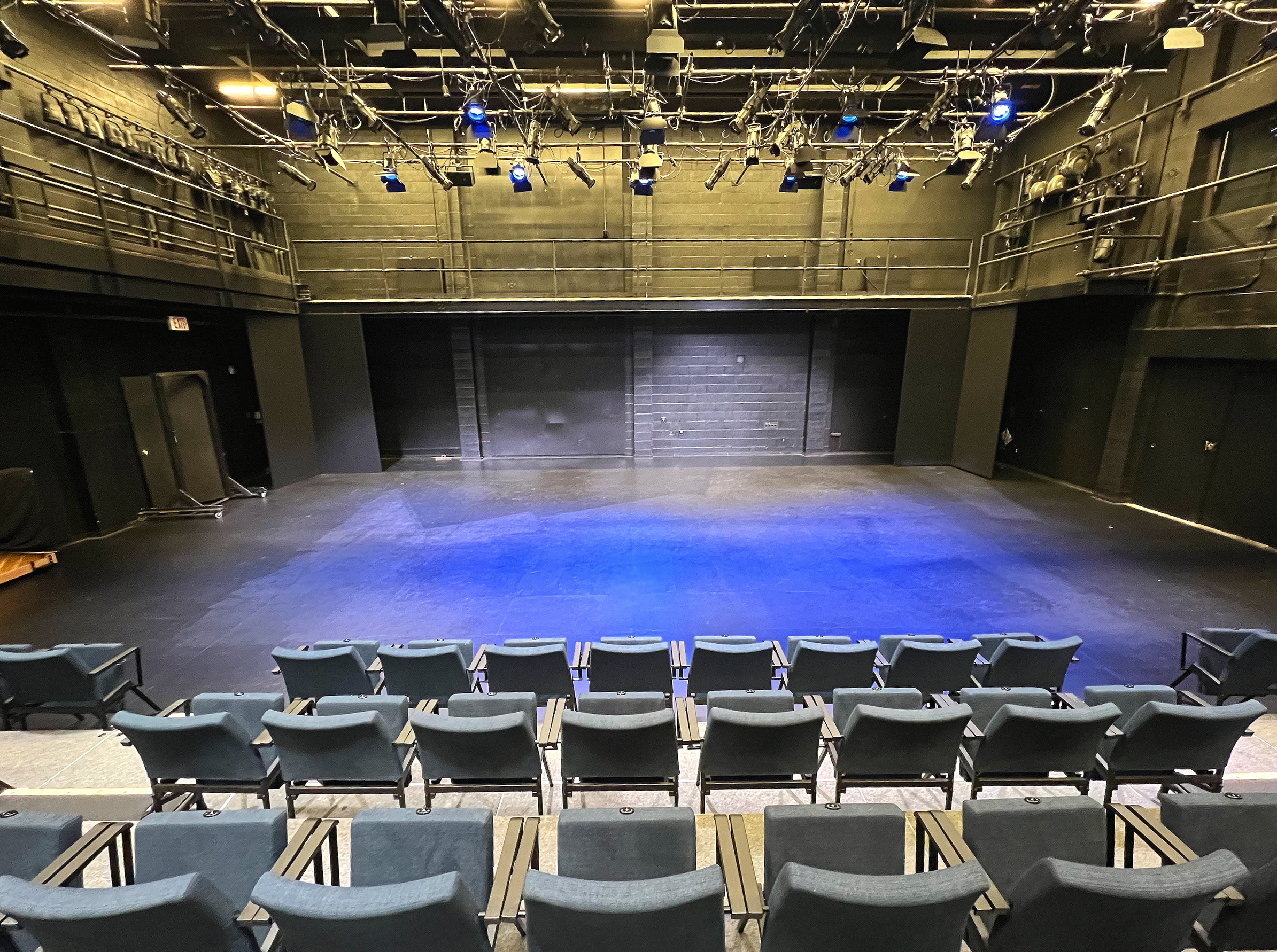 Empty studio stage 