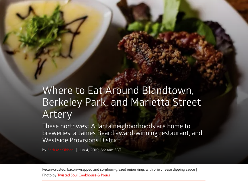 Where to Eat in Northwest Atlanta: Eater says Star Provisions and Bacchanalia