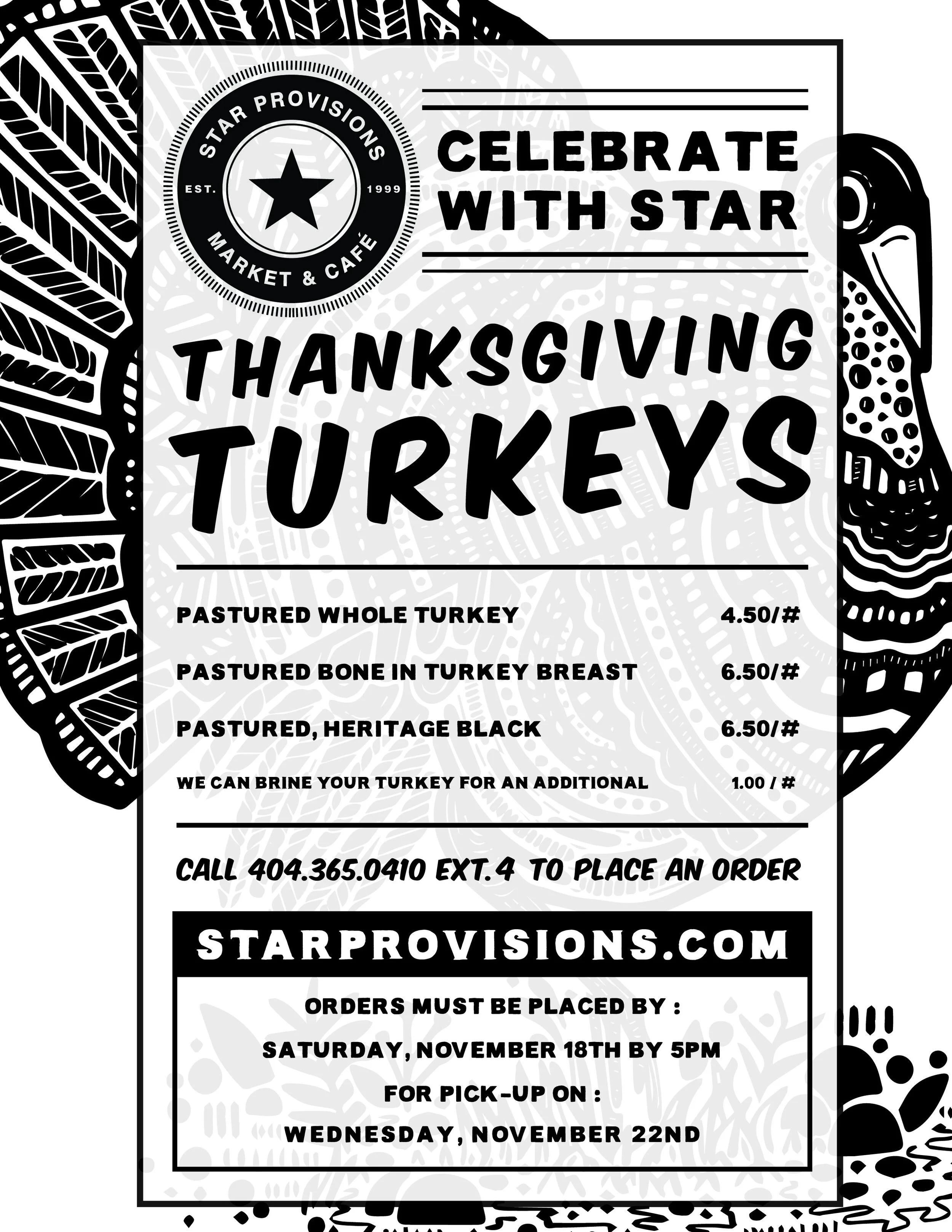 Celebrate Thanksgiving with Star Provisions!
