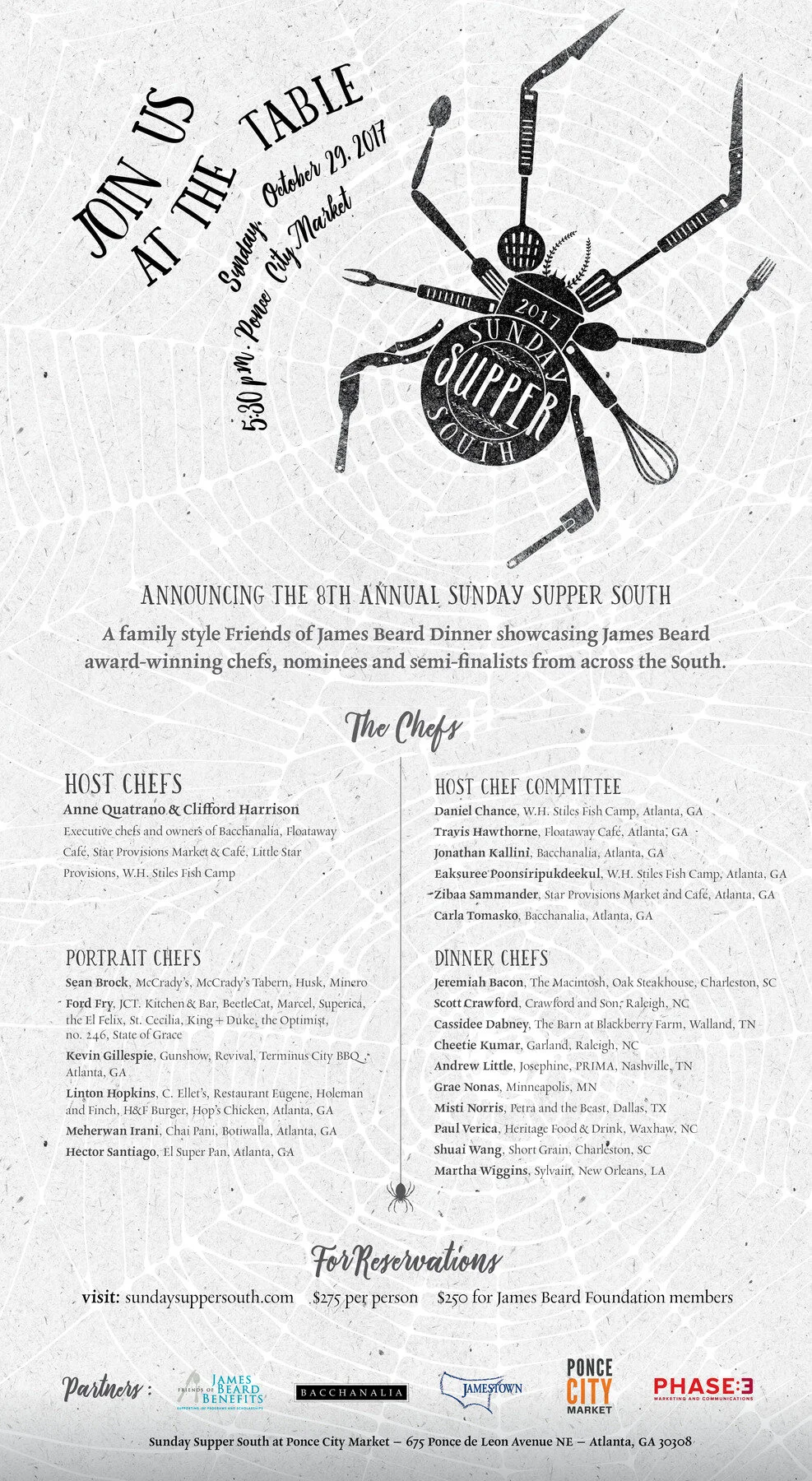 Join us for Sunday Supper South