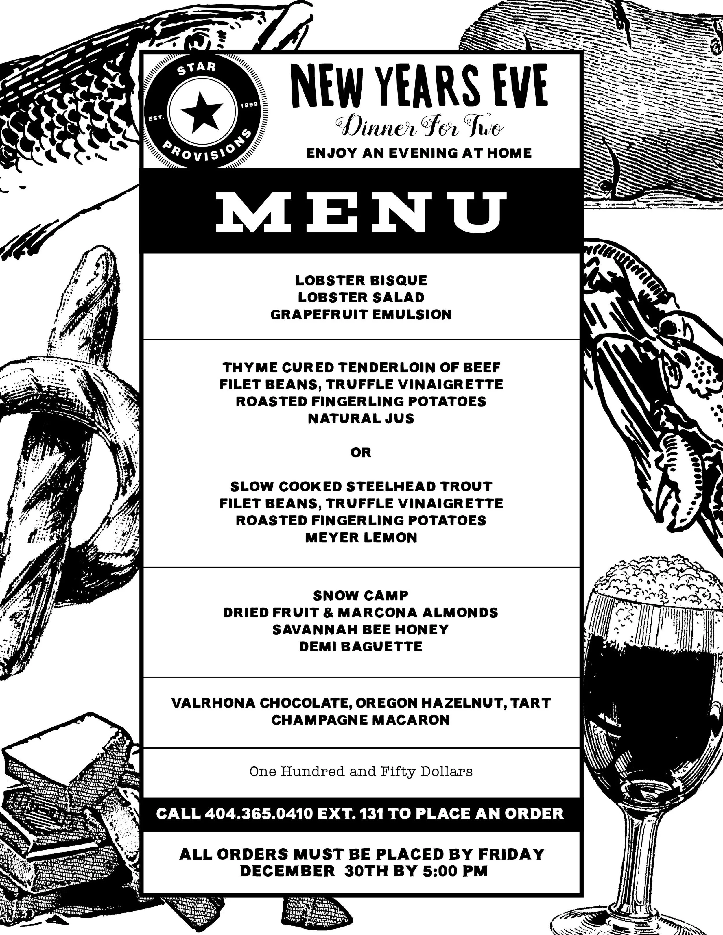 NYE - Dinner for Two