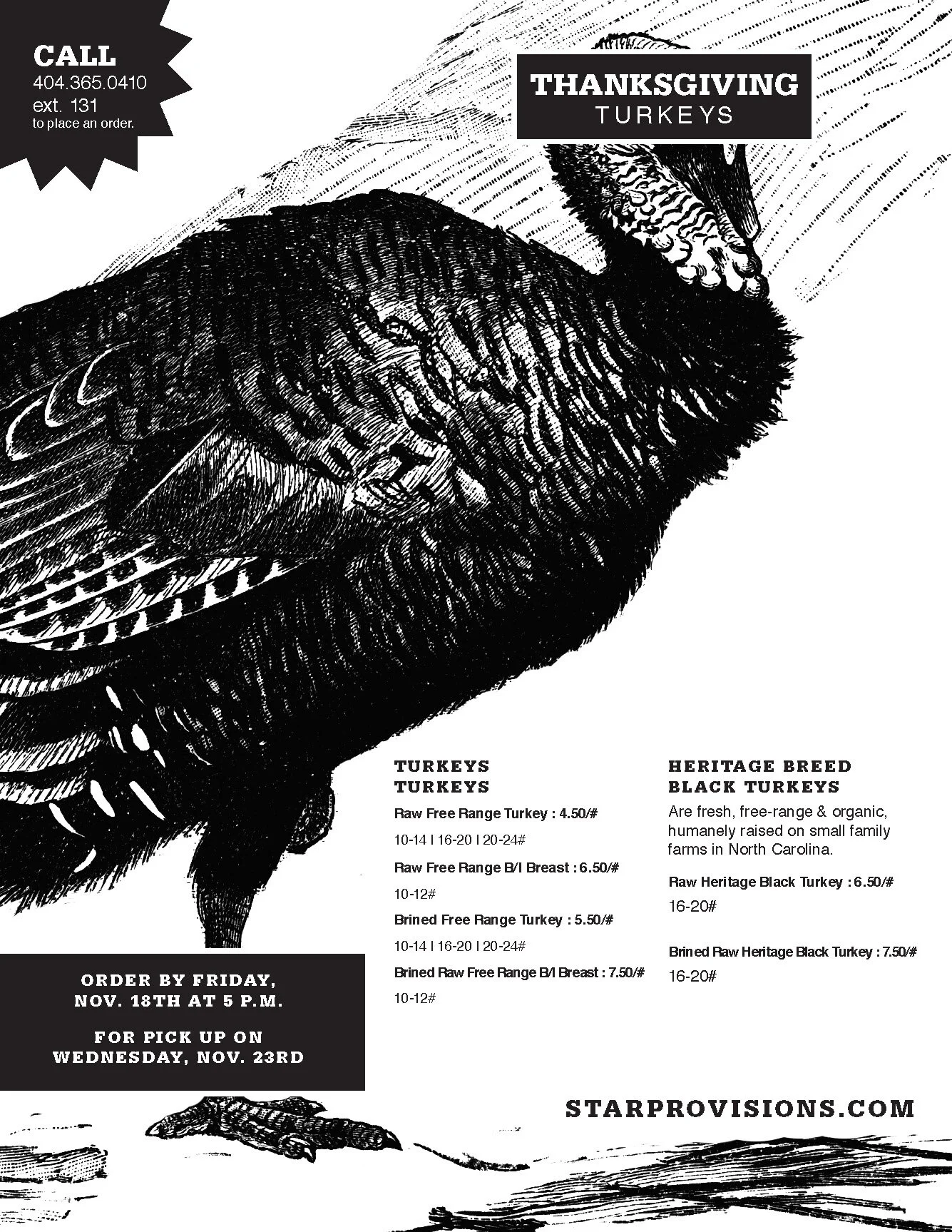 Thanksgiving Turkeys & the Fixin's