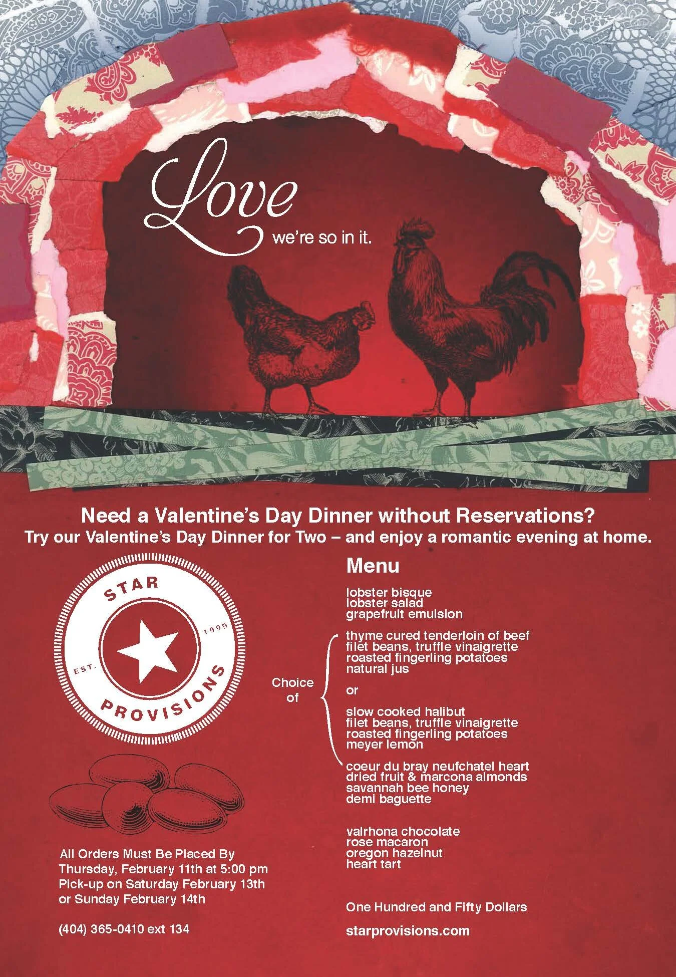 Valentine's Day Dinner for Two