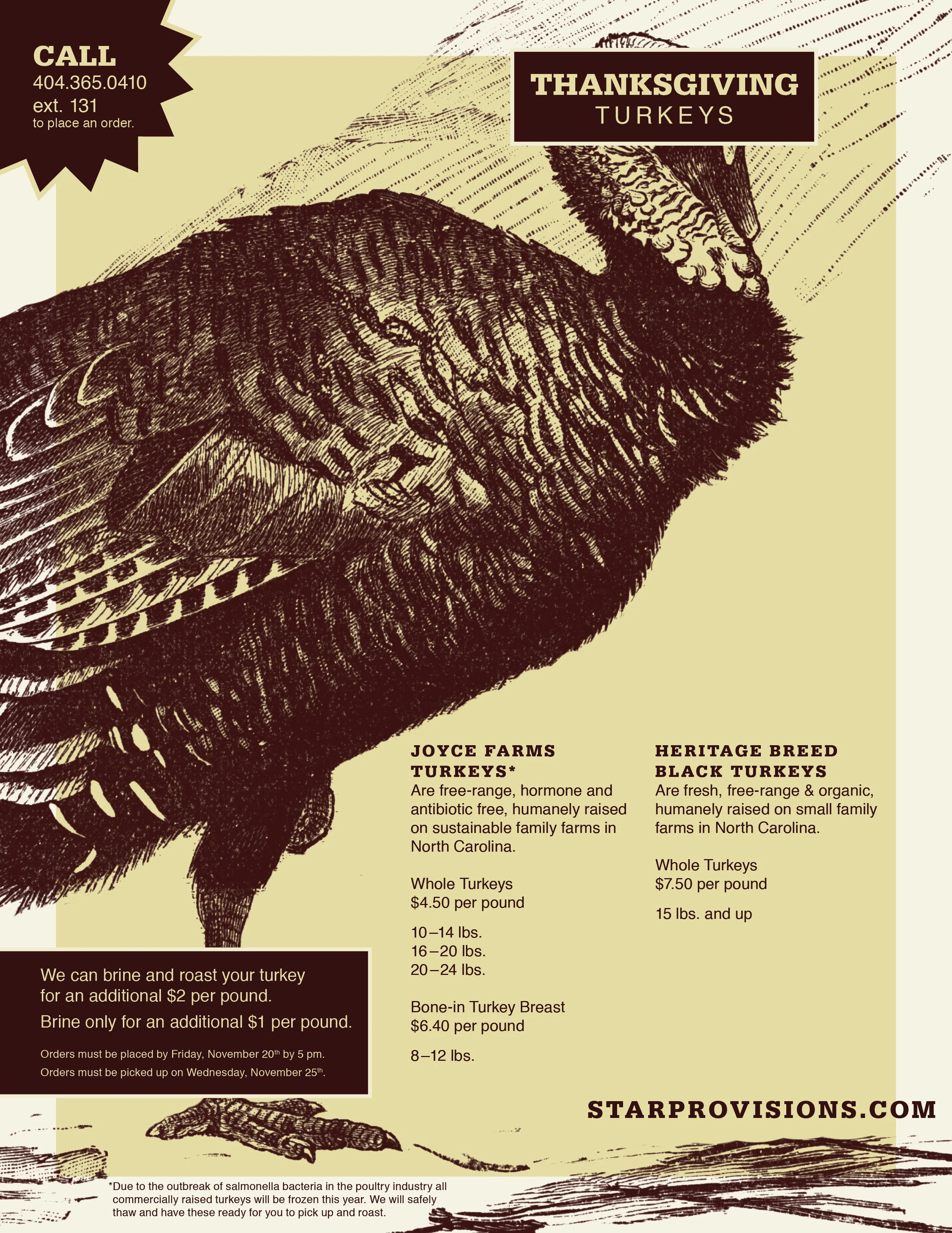 Star Provisions Thanksgiving