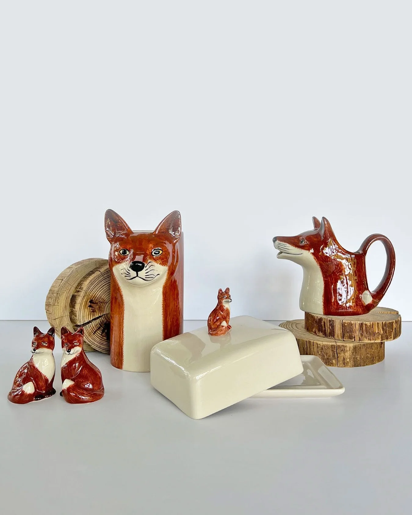 Fox favorites from @quail_ceramics &mdash; perfect for autumn tables.