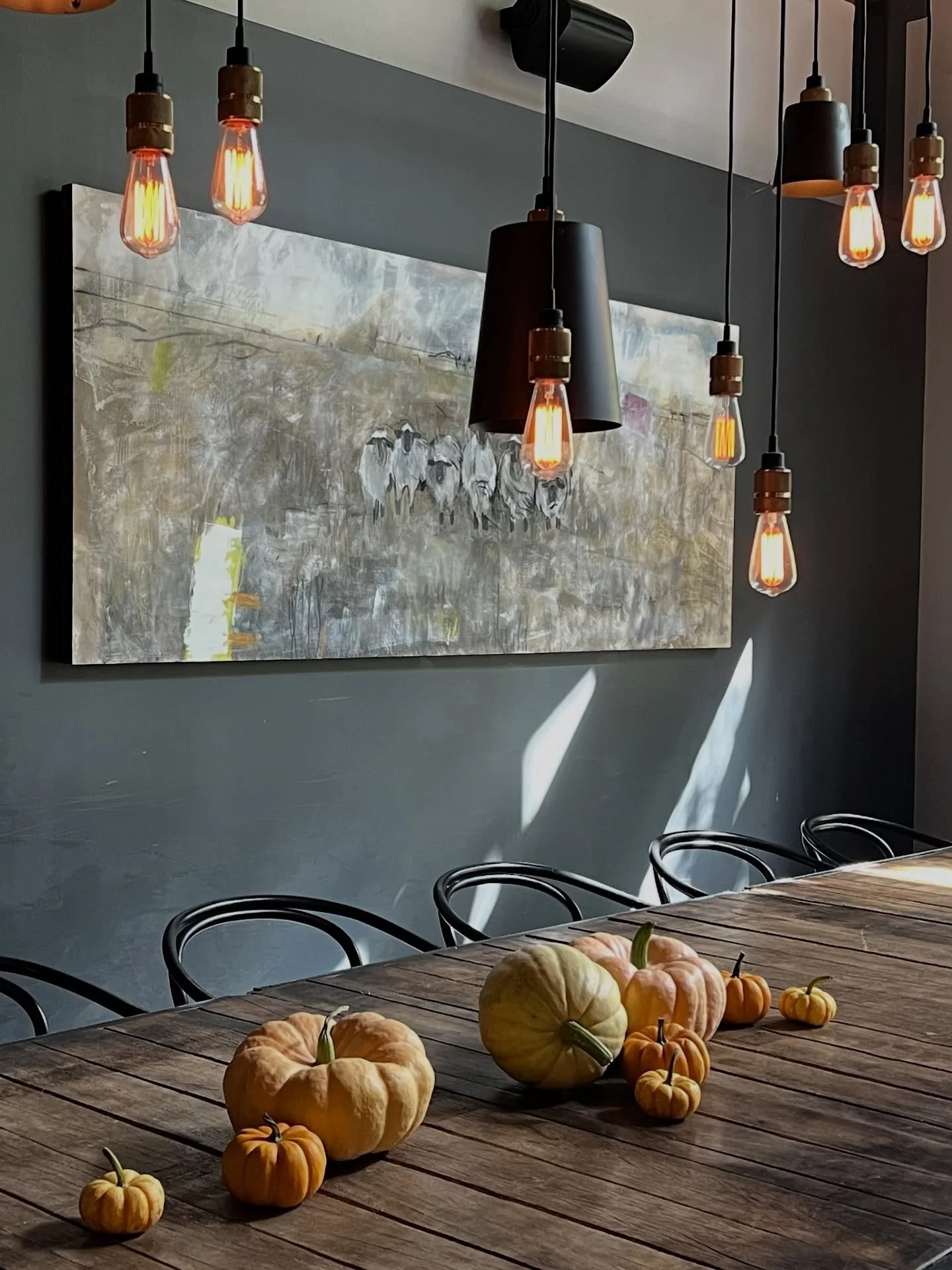 The private dining room in Bacchanalia gets a little fall decoration 🍂
Link in our bio for website &amp; reservations