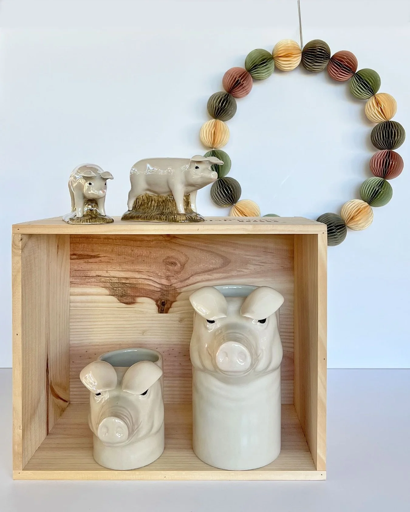 The market is stocked with all kinds of beautiful pieces for Thanksgiving &mdash; @quail_ceramics and loads of sophisticated paper decorations too!