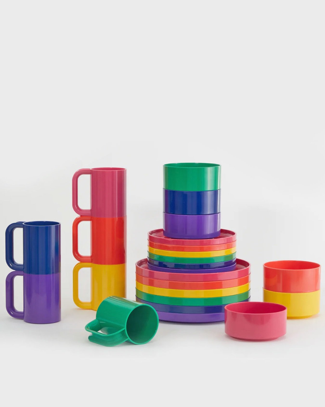 A rainbow has arrived from @hellerfurniture in the form of a collection of stackable, modern and durable dish ware designed in 1971 by Massimo Vignelli. 
Now available at the market in Star Provisions