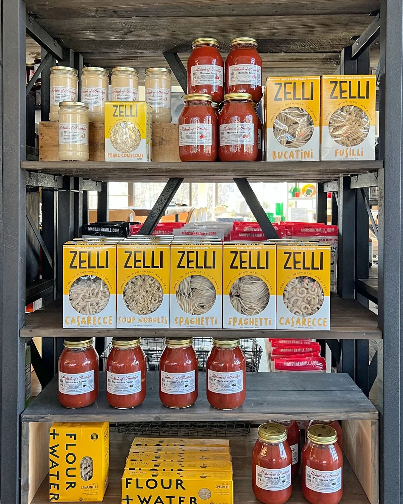 Restocking the shelves with your favorite brands today - Pastas, Raman Noodles &amp; Sauces and Hot Sauce 🔥