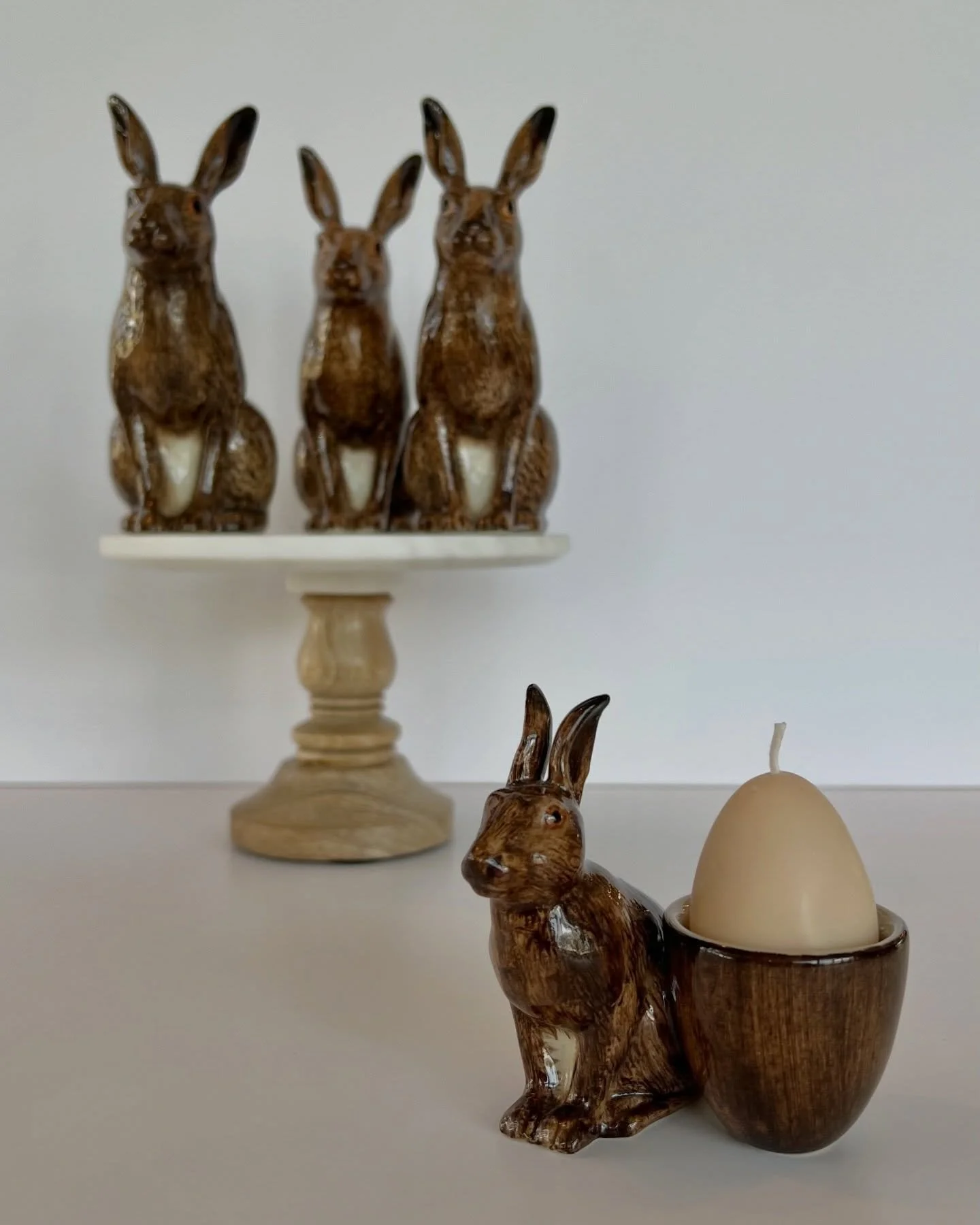 It&rsquo;s bunny season at Star Provisions - Egg cups and penny banks from @quail_ceramics 🐰