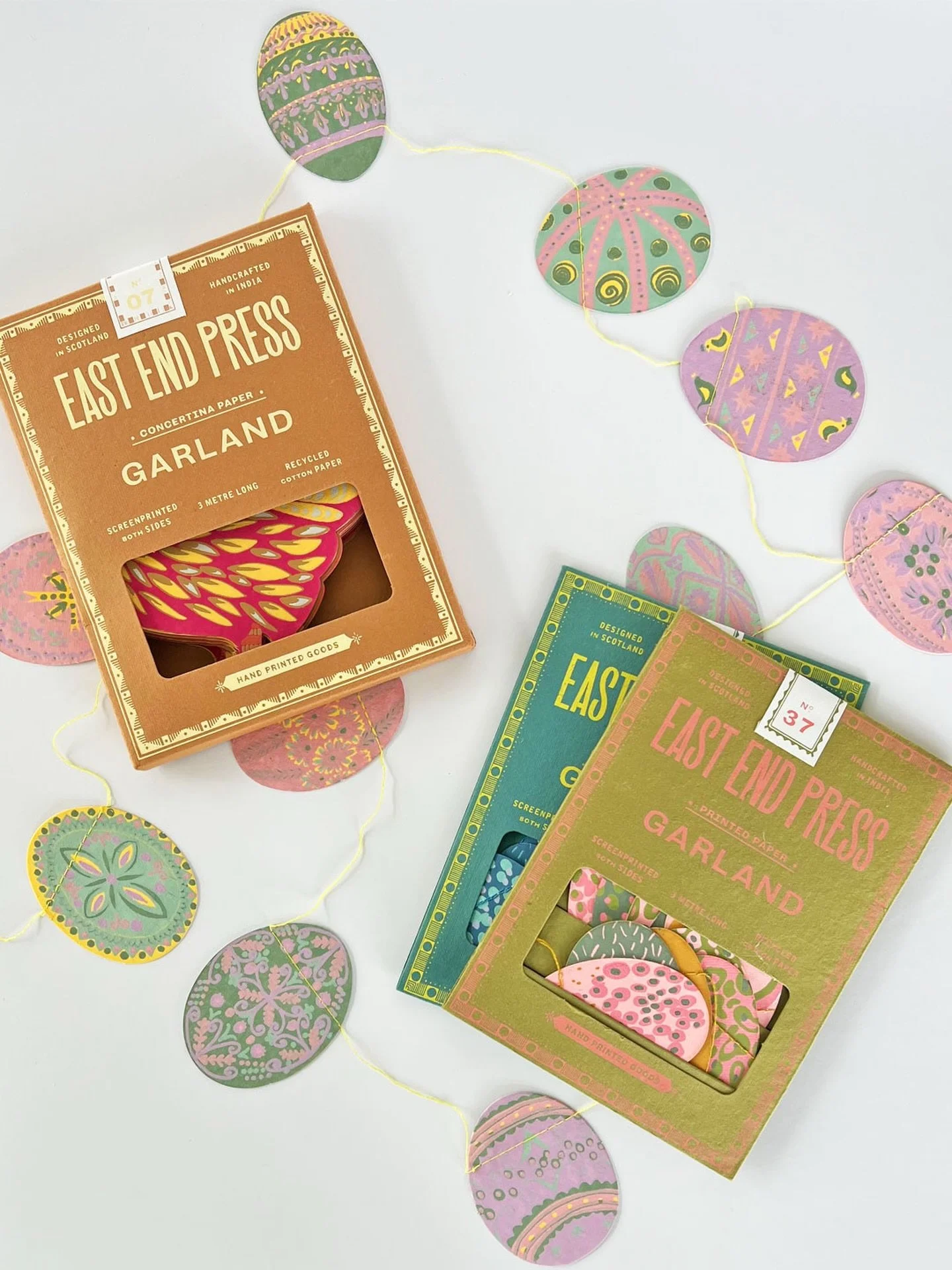 We have @eastendpress  paper garlands available at Star - making holiday decorating easy &amp; fun!