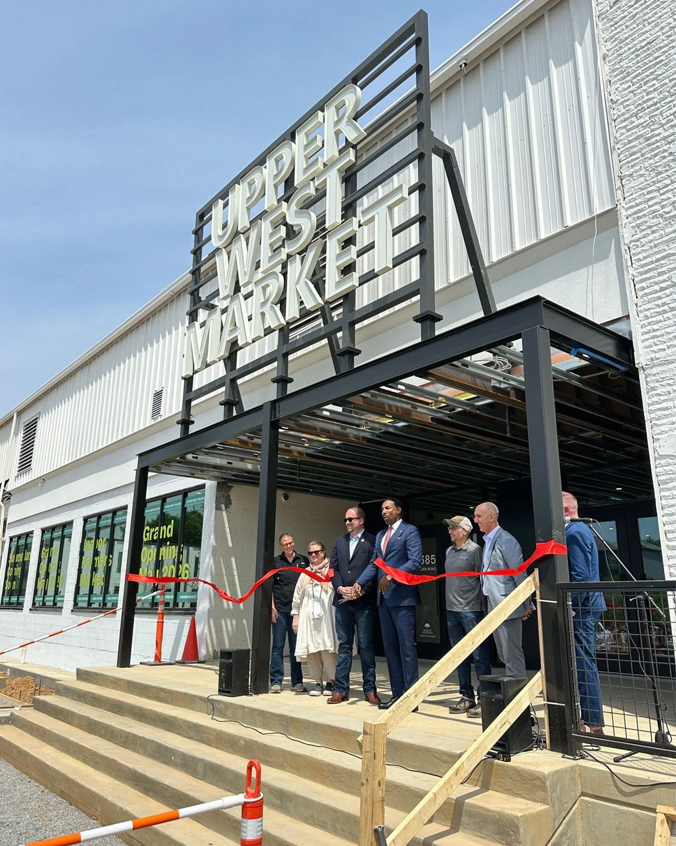 A ribbon cutting ceremony yesterday, with Mayor Andre Dickens, at @upperwestmarket to celebrate the anticipated May opening of Atlanta&rsquo;s first indoor farmer&rsquo;s market and our newest restaurant, Summerland!