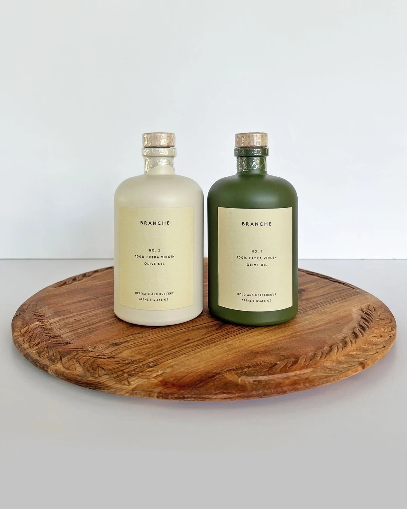 Branche Olive Oils:  No. 1 Bold &amp; Herbaceous, pairs well with hearty pastas, summer tomatoes and saut&eacute;ed veggies.  No. 2 Delicate &amp; Buttery, pairs well with spicy greens, salads and baked goods!
Find them both at Star Provisions Market