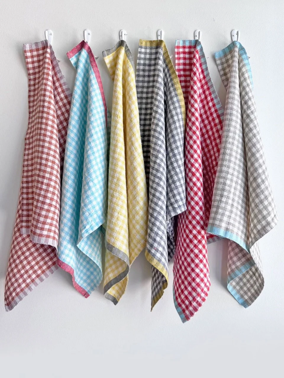 Some of our favorite spring &amp; summer linens have been restocked &mdash; Two toned gingham napkins from @caravanhome are in the market.