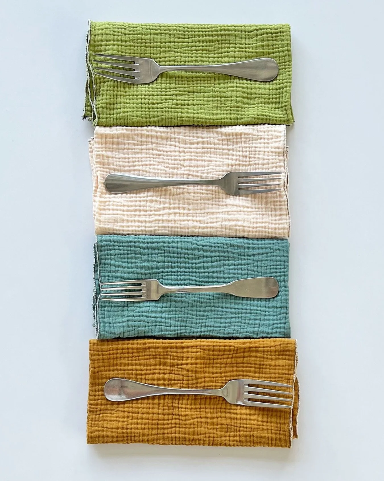 Loving these gauze napkins made by local maker, @blackbirdmakers &mdash; available in store or online in a range of colors!
