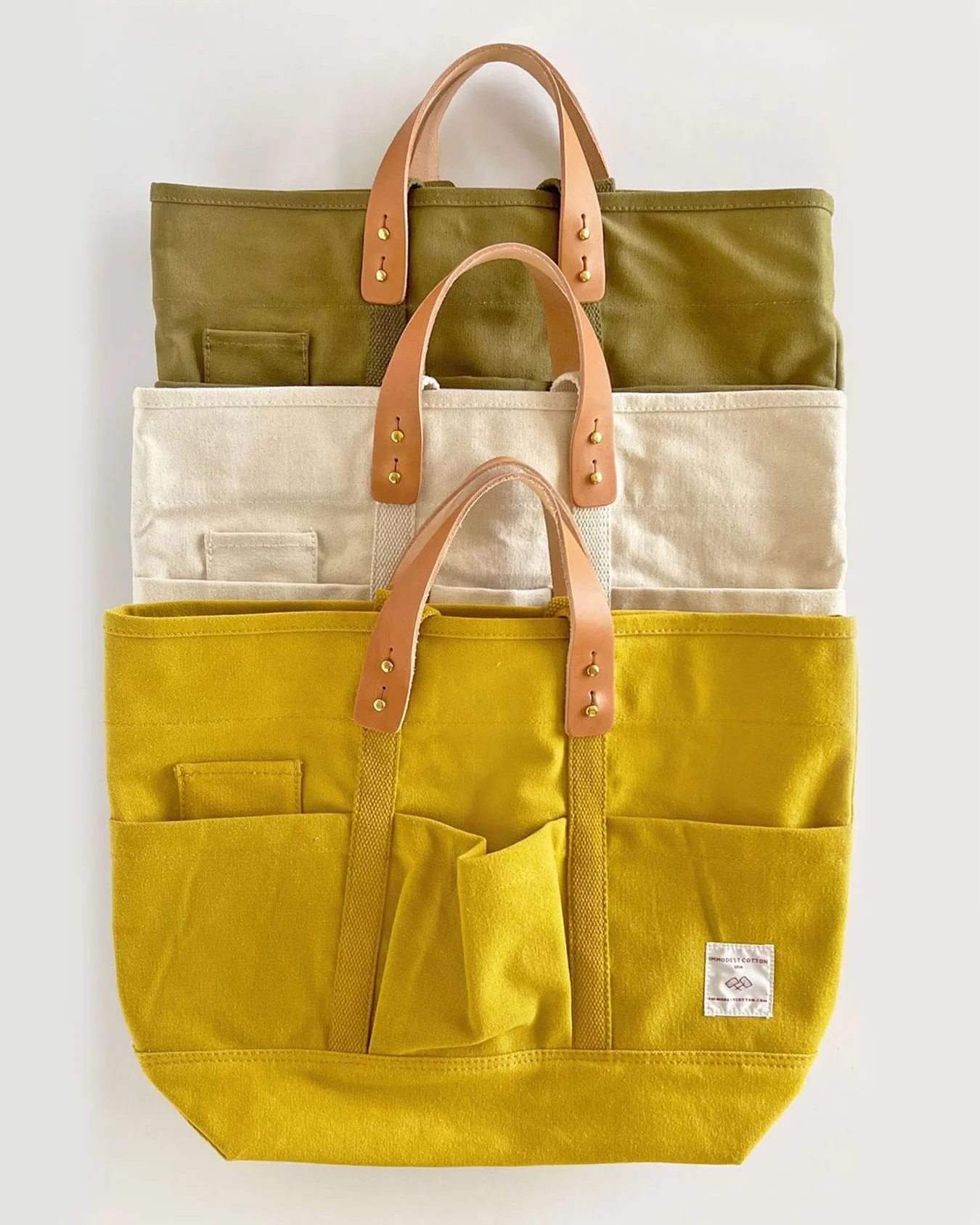 NEW!.. from @immodestcotton - carry all totes that make a fabulous market bag!  Check out our stories today for more details