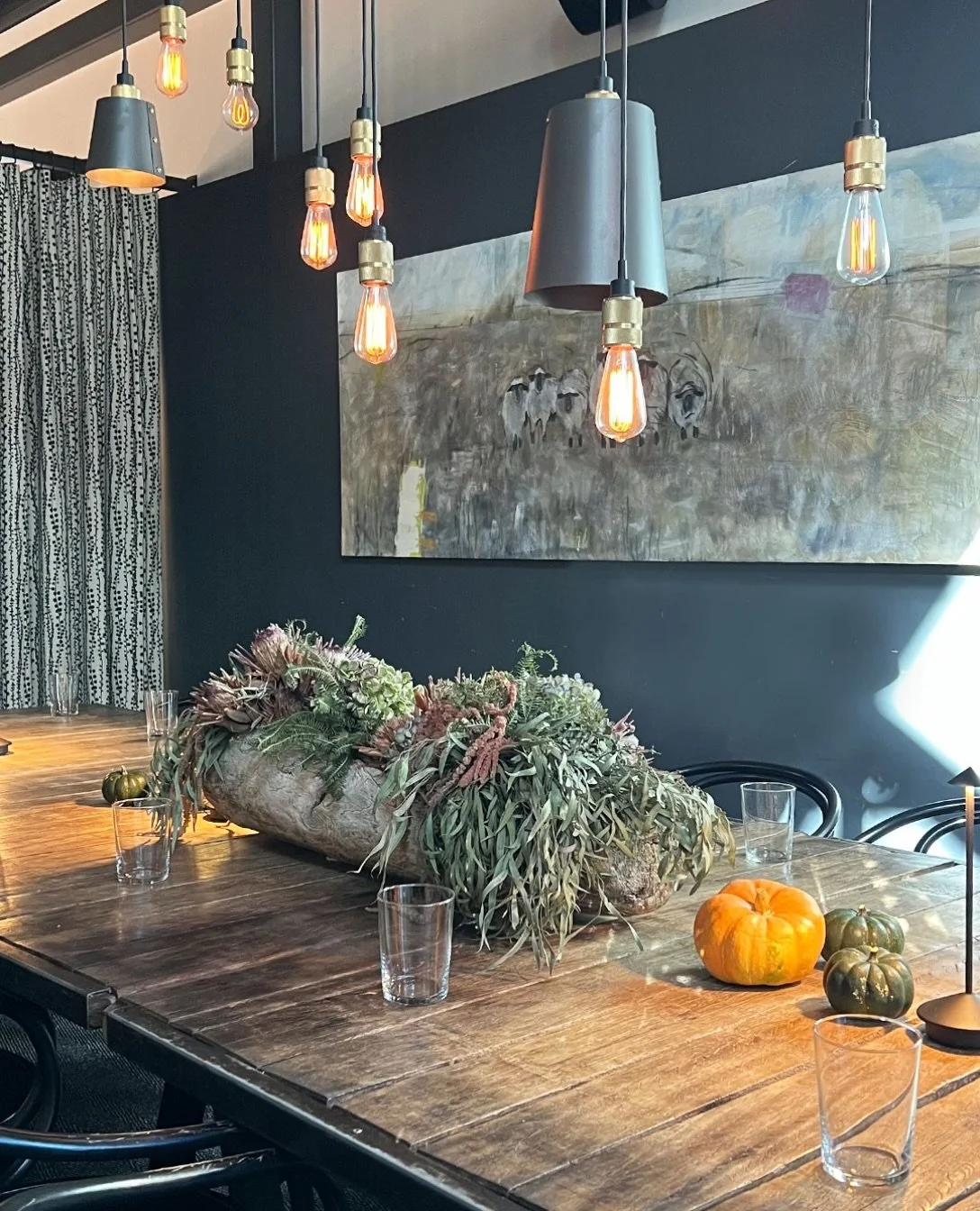 The private dining room in Bacchanalia is dressed for fall and ready to help celebrate your special occasions!