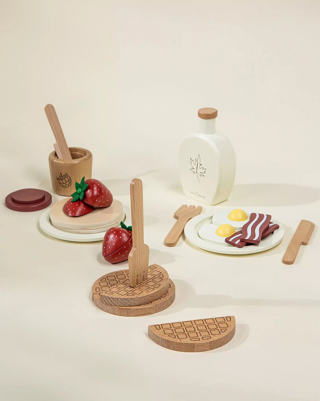 Coco Village Kid's Wooden Foodie Play Set - Brunch