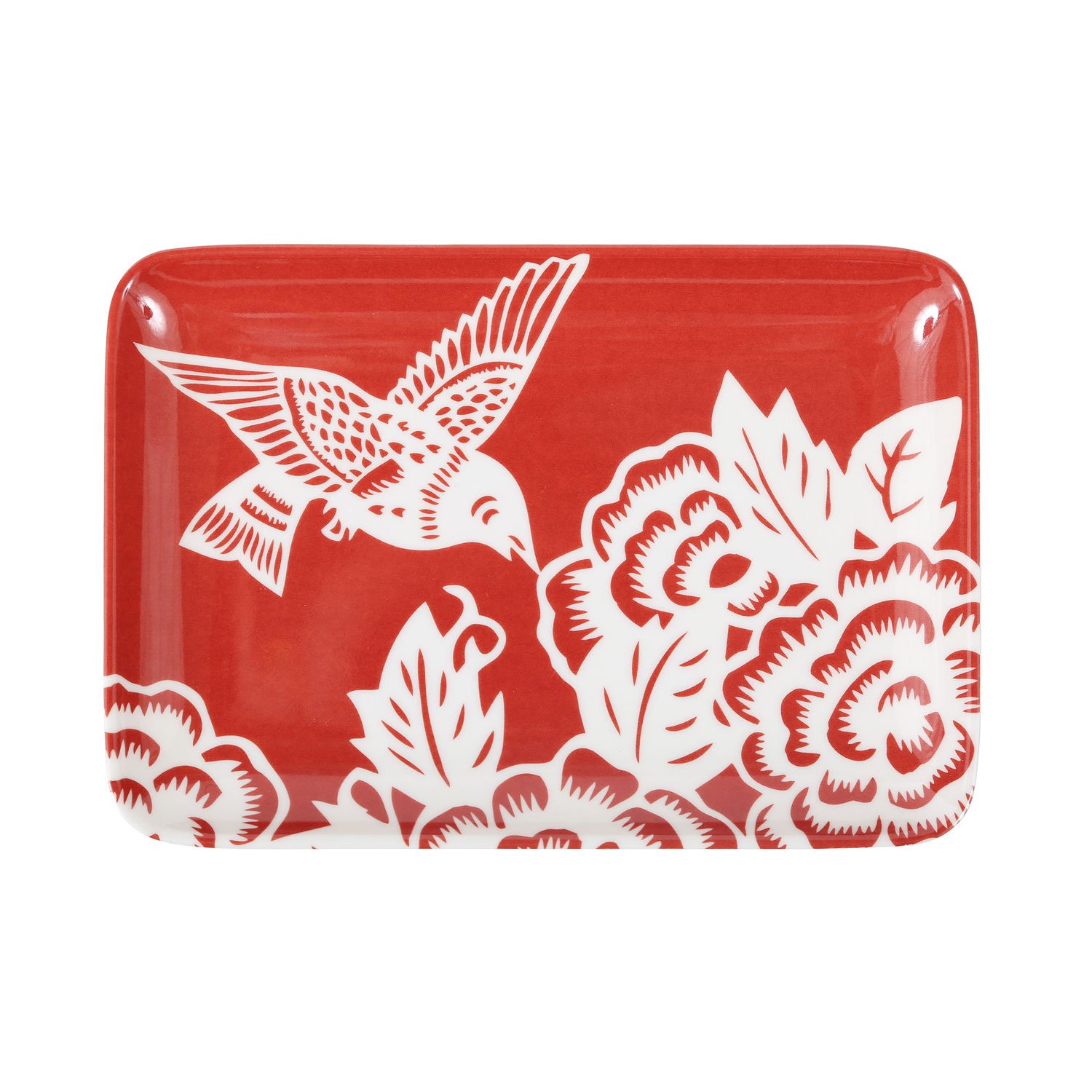 Thomas Paul Melamine Tray - Aviary Rust Bird