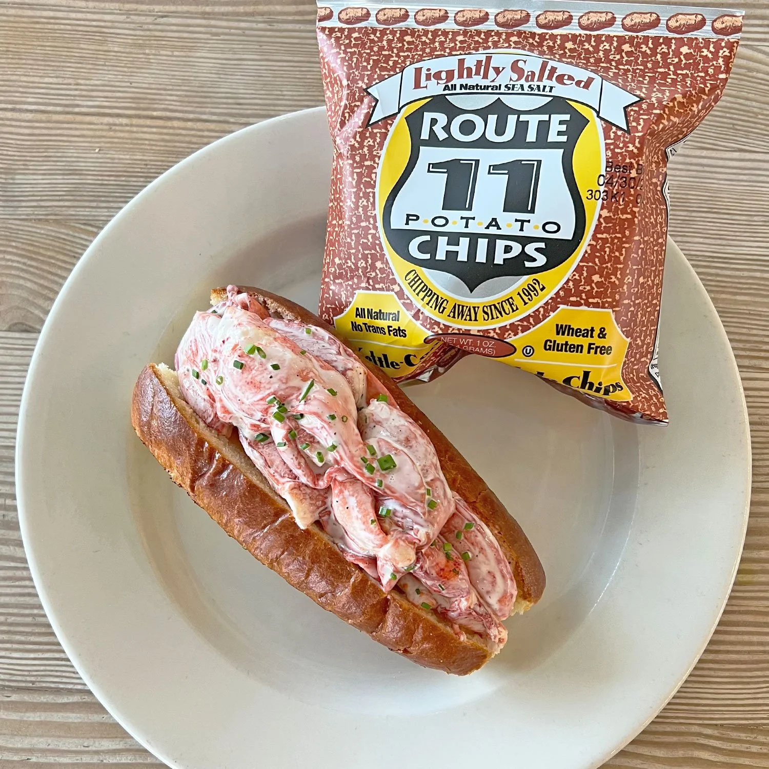SANDWICH: Maine Lobster Roll, Buttered Brioche Roll with Lemon Aioli
