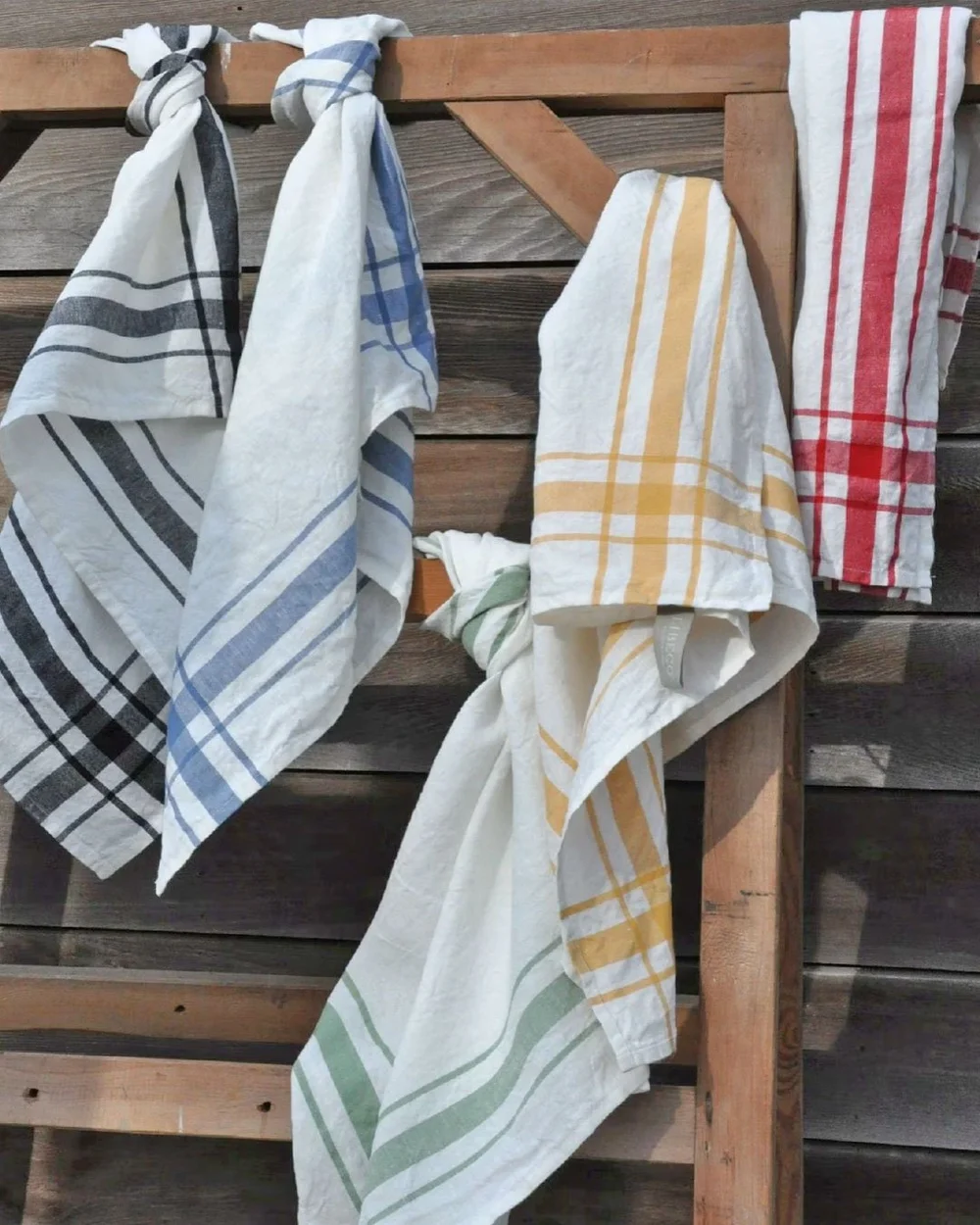 Libeco Camaret Linen Tea Towel Green — Star Provisions