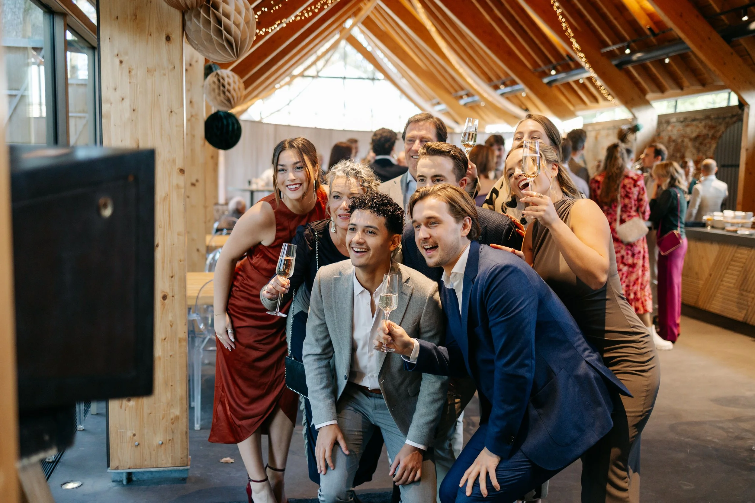   Photo Booth met vrienden tijdens de borrel bij Kasteelhoeve Geldrop in Geldrop    